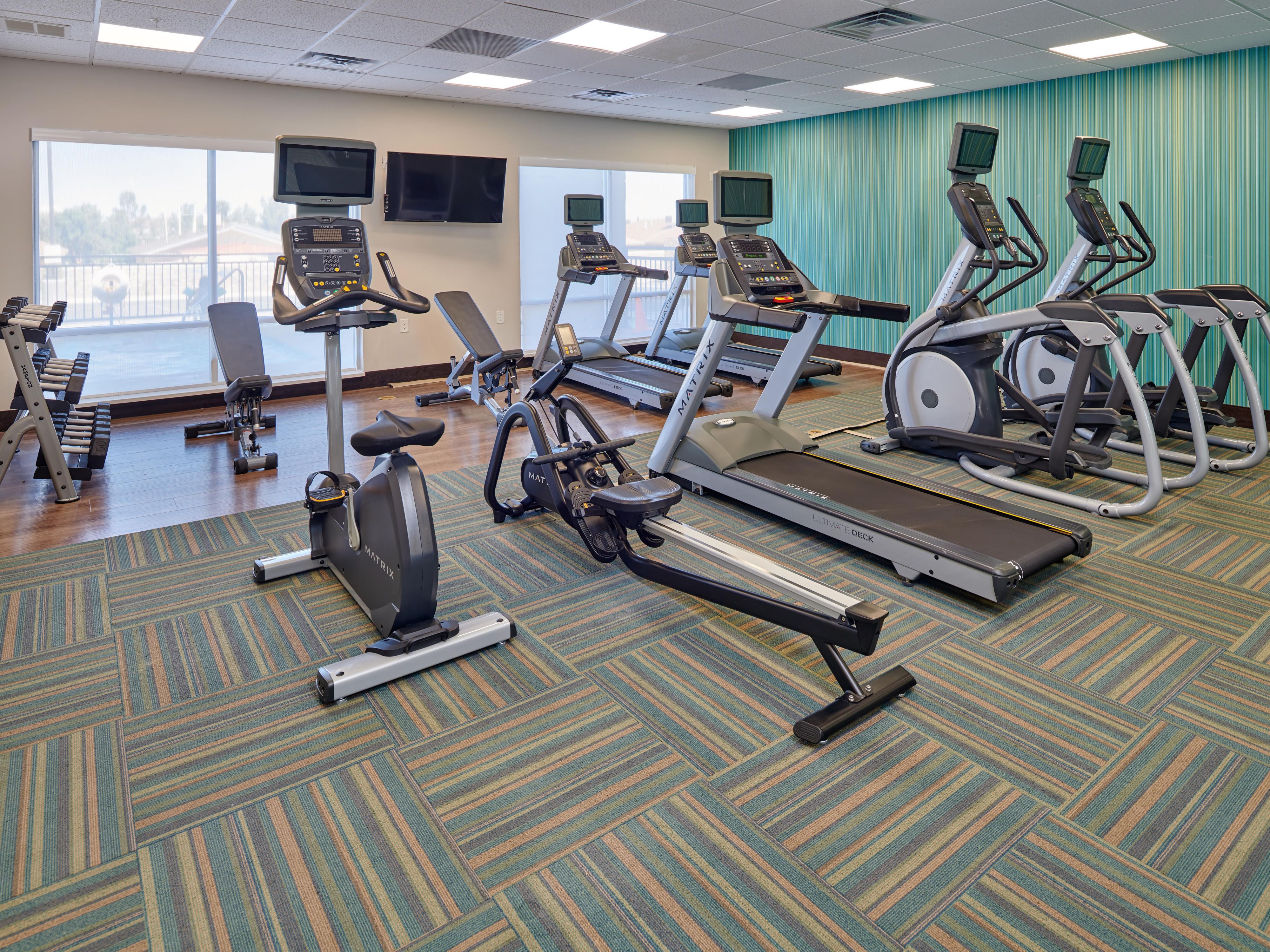 Have a great workout in our fitness center.