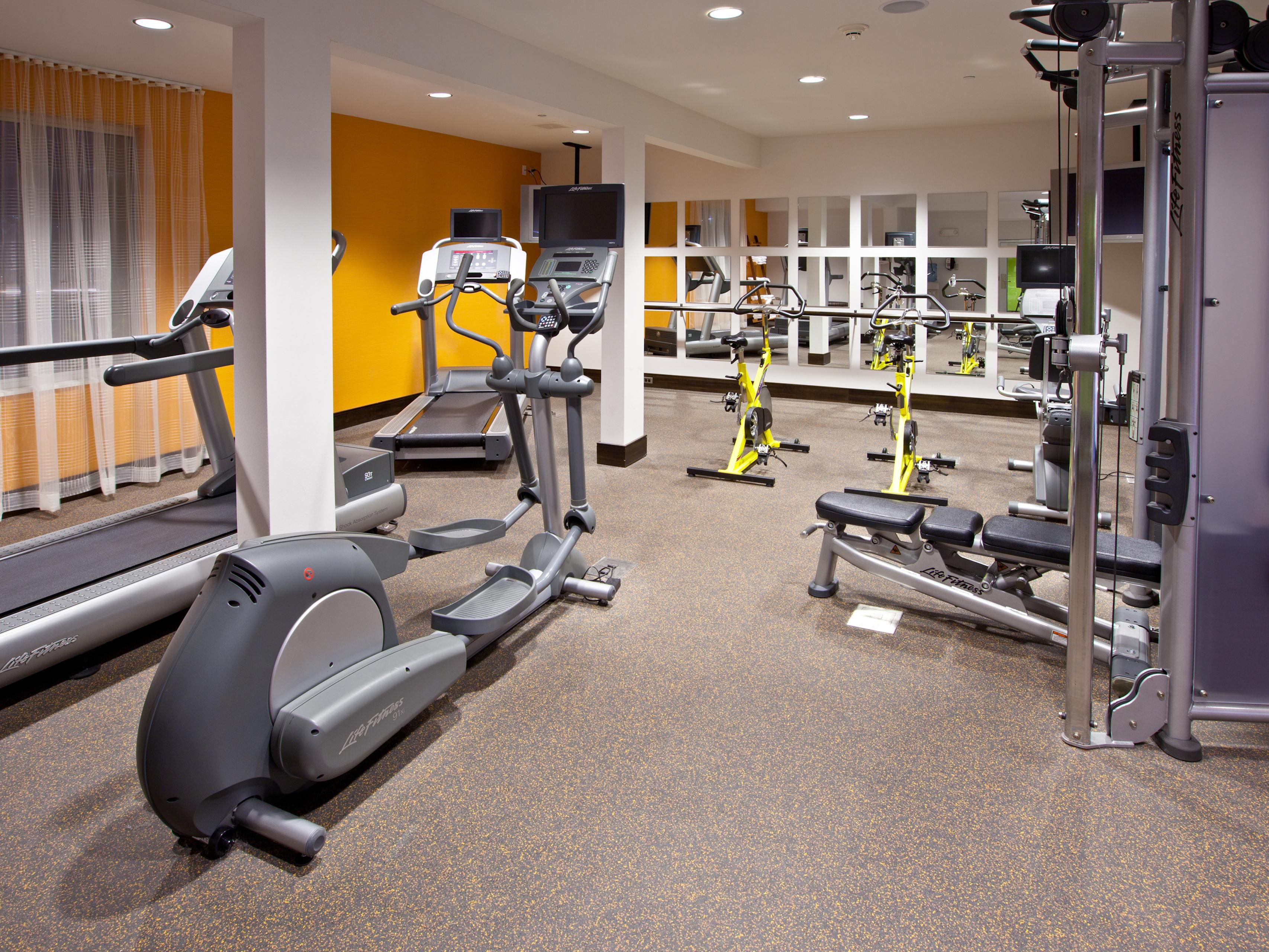 Why let your travel plans stop your fitness plans? We make it easy to conquer both in our 24/7 onsite fitness center.