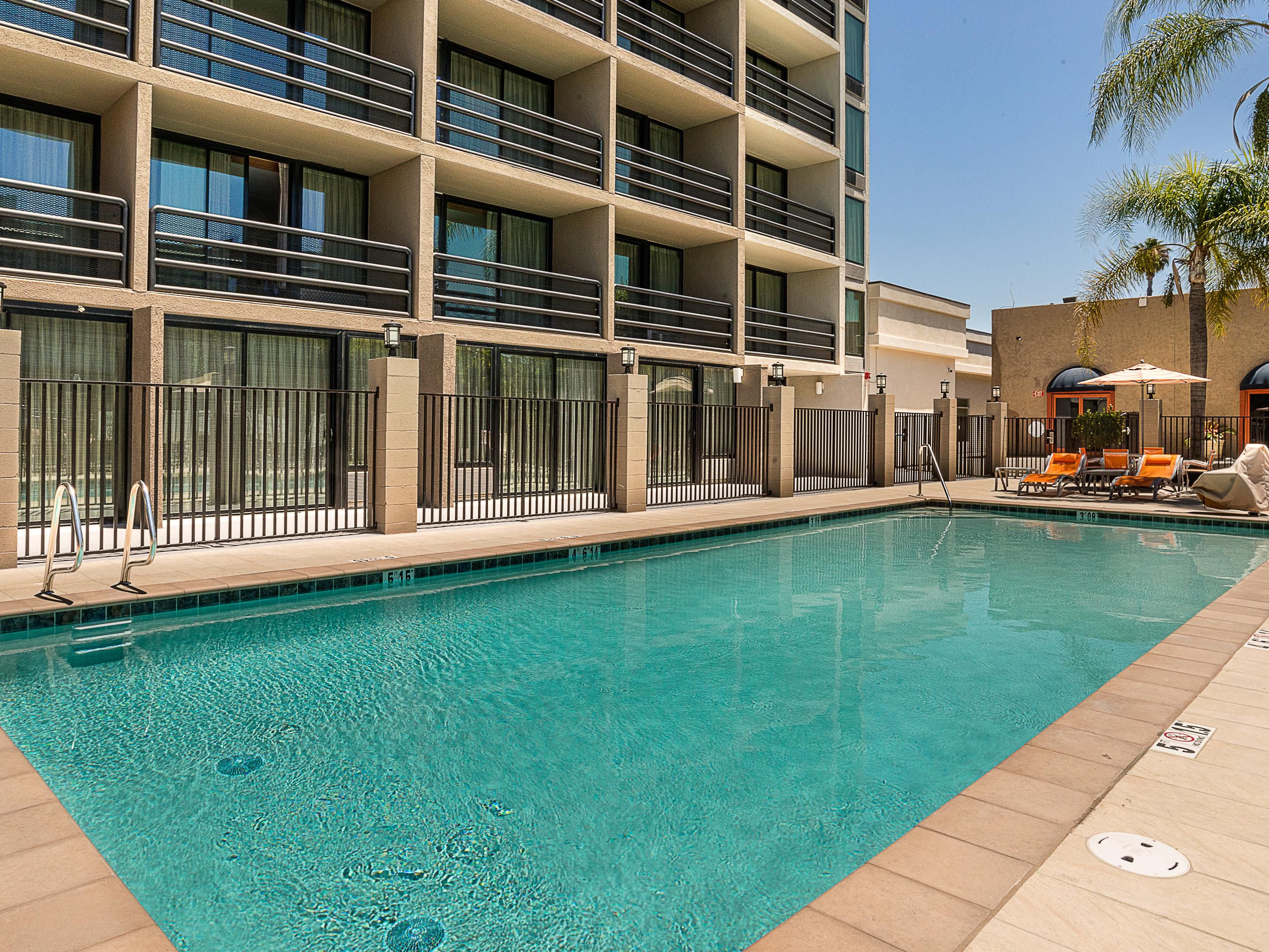 Outdoor Heated Swimming Pool Opens 9AM - 10PM   