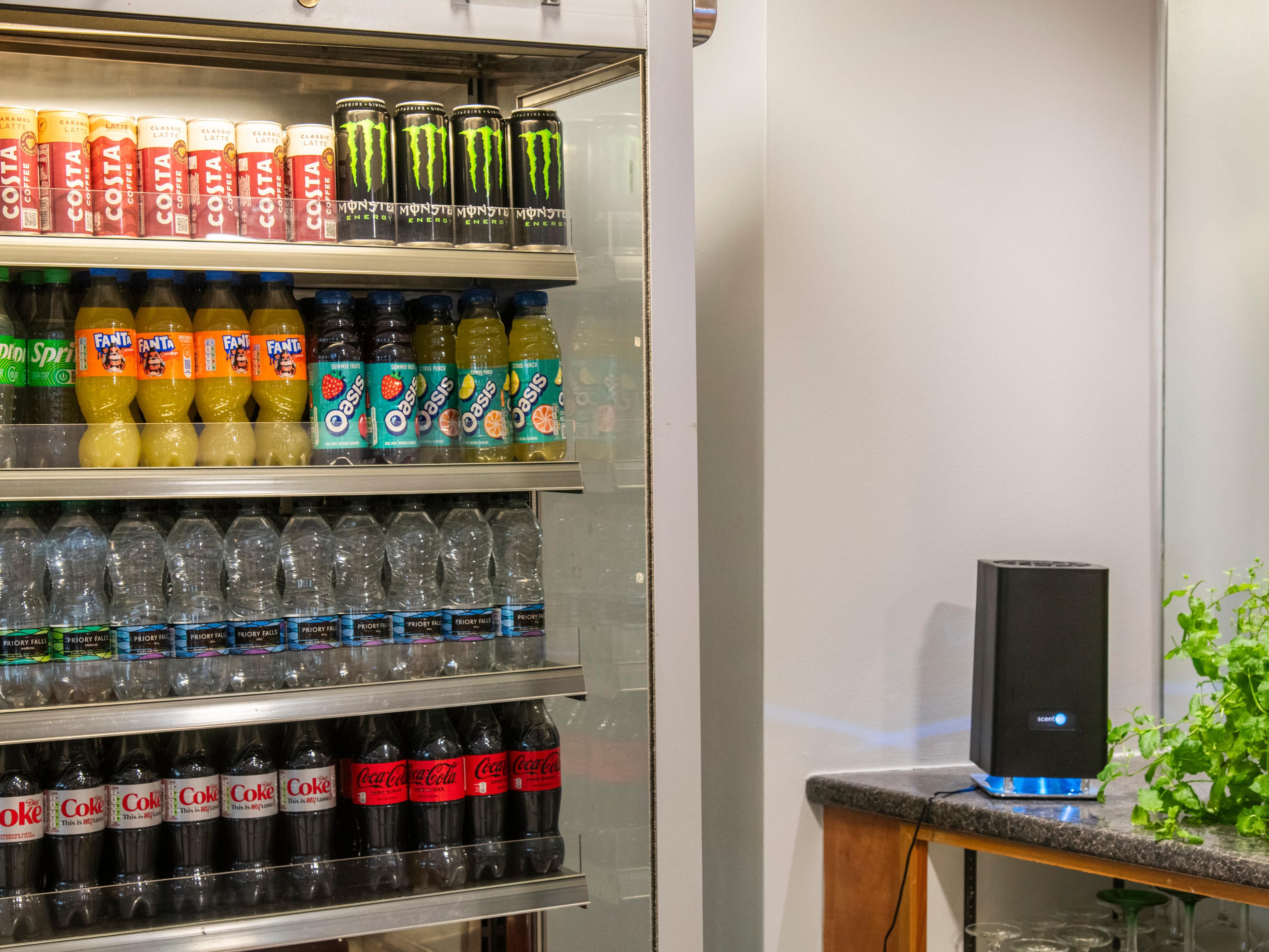 Thirsty work exploring Glasgow? Grab a drink from our vending. 