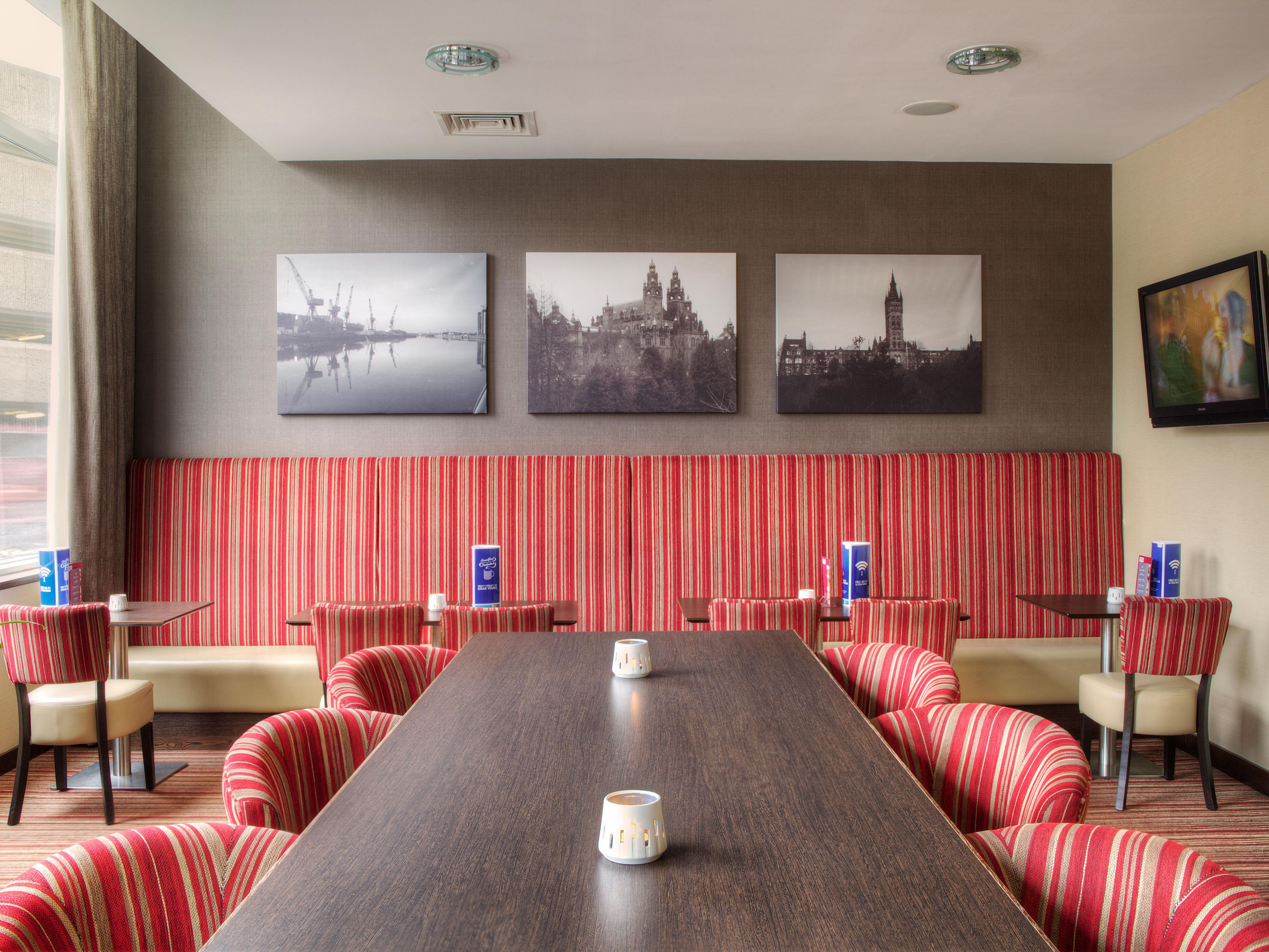 Enjoy a drink or light snack in our bar area