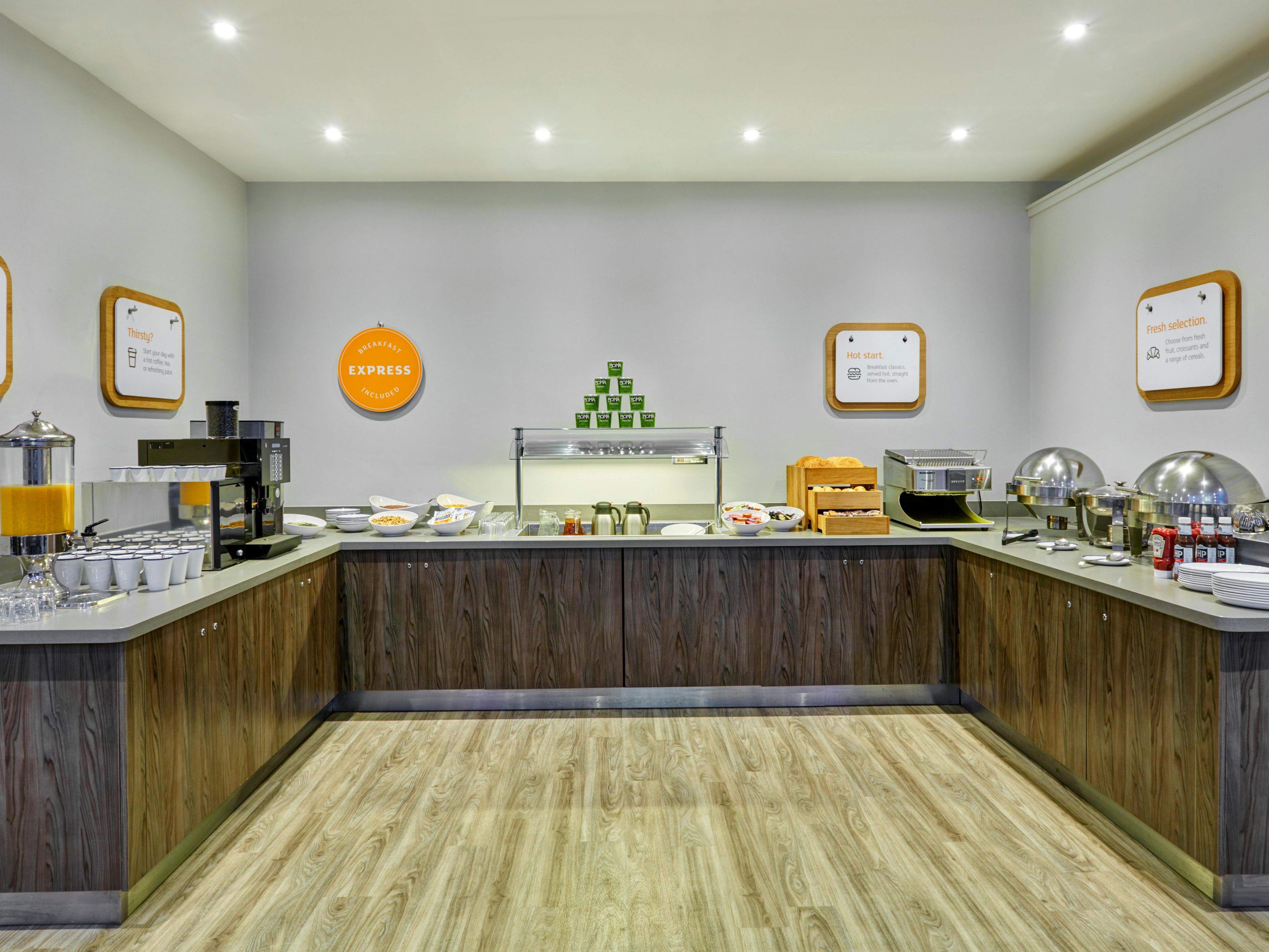 Kick-start your morning with a free buffet breakfast. Build a bacon bap, granola bowl, or enjoy a coffee and croissant. The choice is yours! Vegan and gluten-free options are available on request - just ask the team.