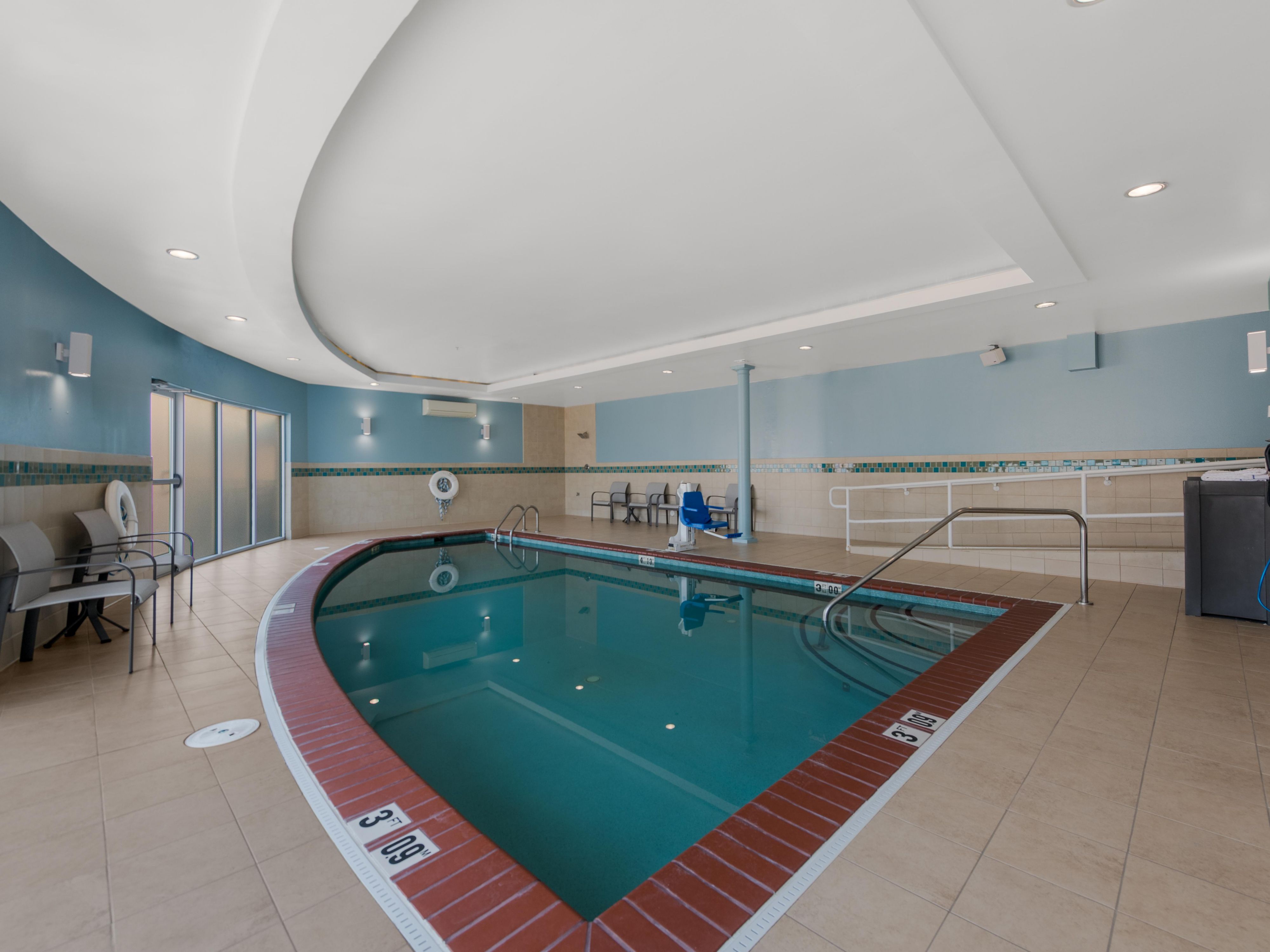 Swimming is a great way to unwind after a long day at work. The feeling of weightlessness in the water can be incredibly therapeutic. 