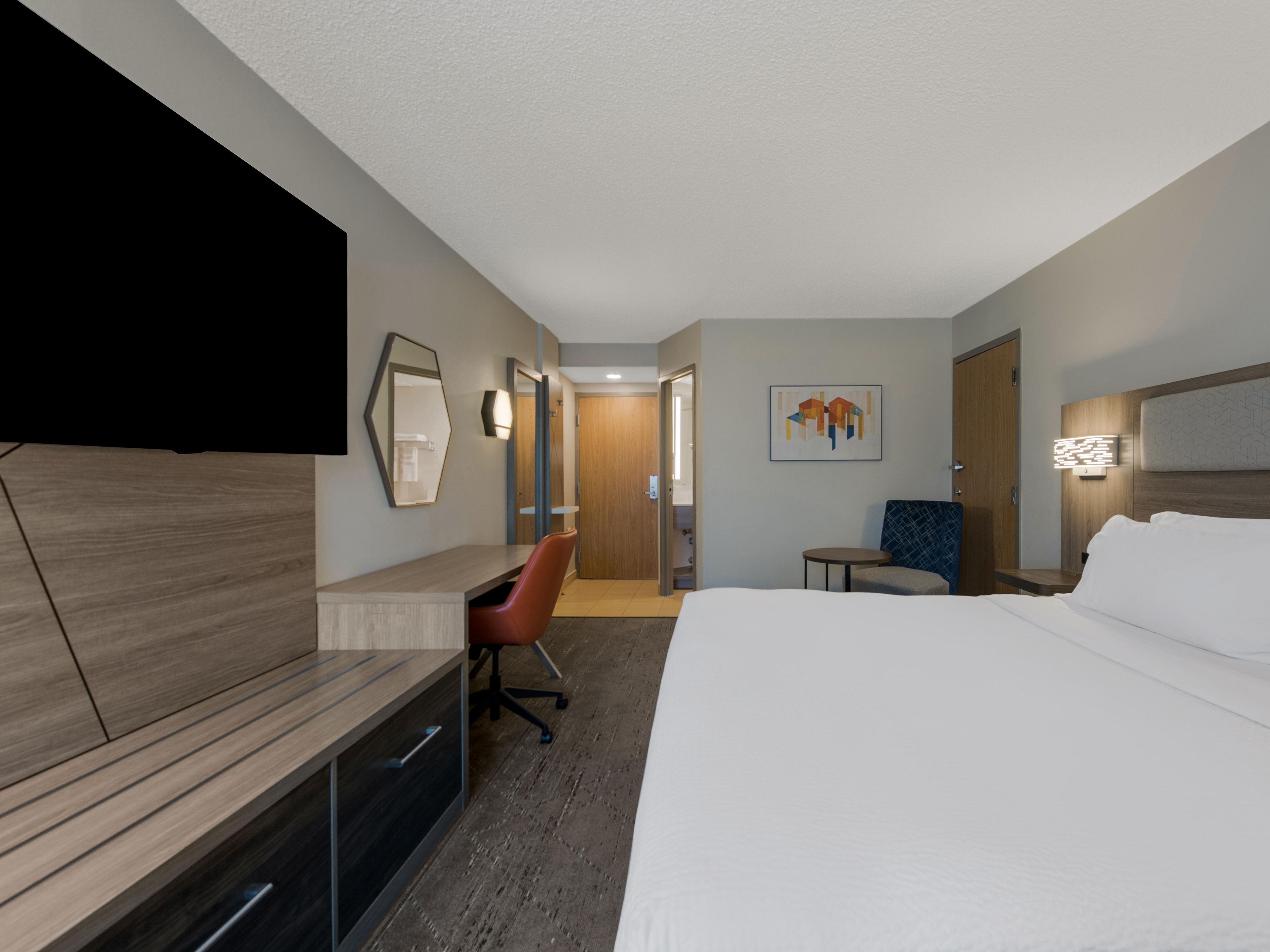 The sleeping rooms were designed for relaxation