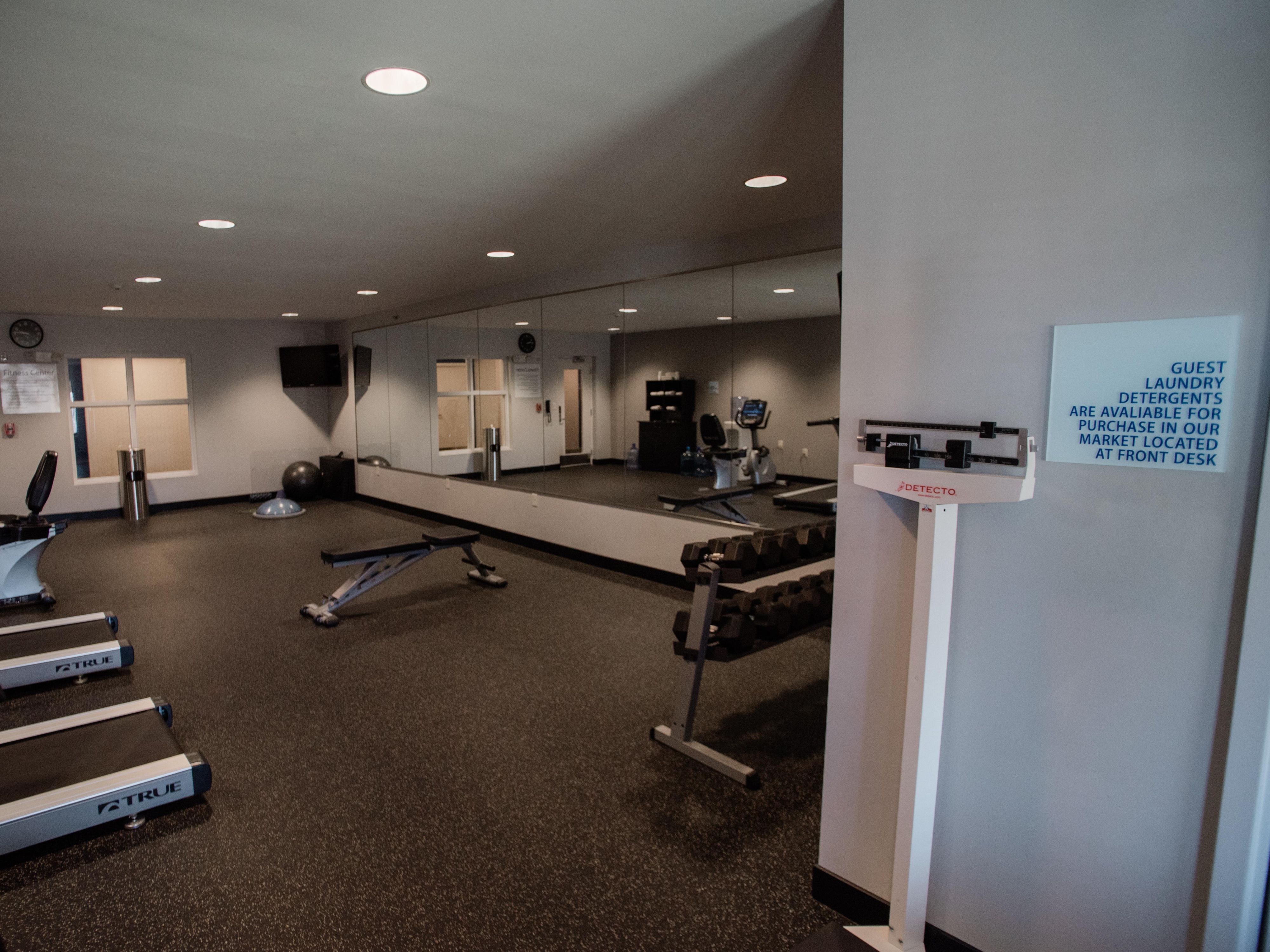 Our hotel has a guest laundry for our guests to use located in our fitness room.  