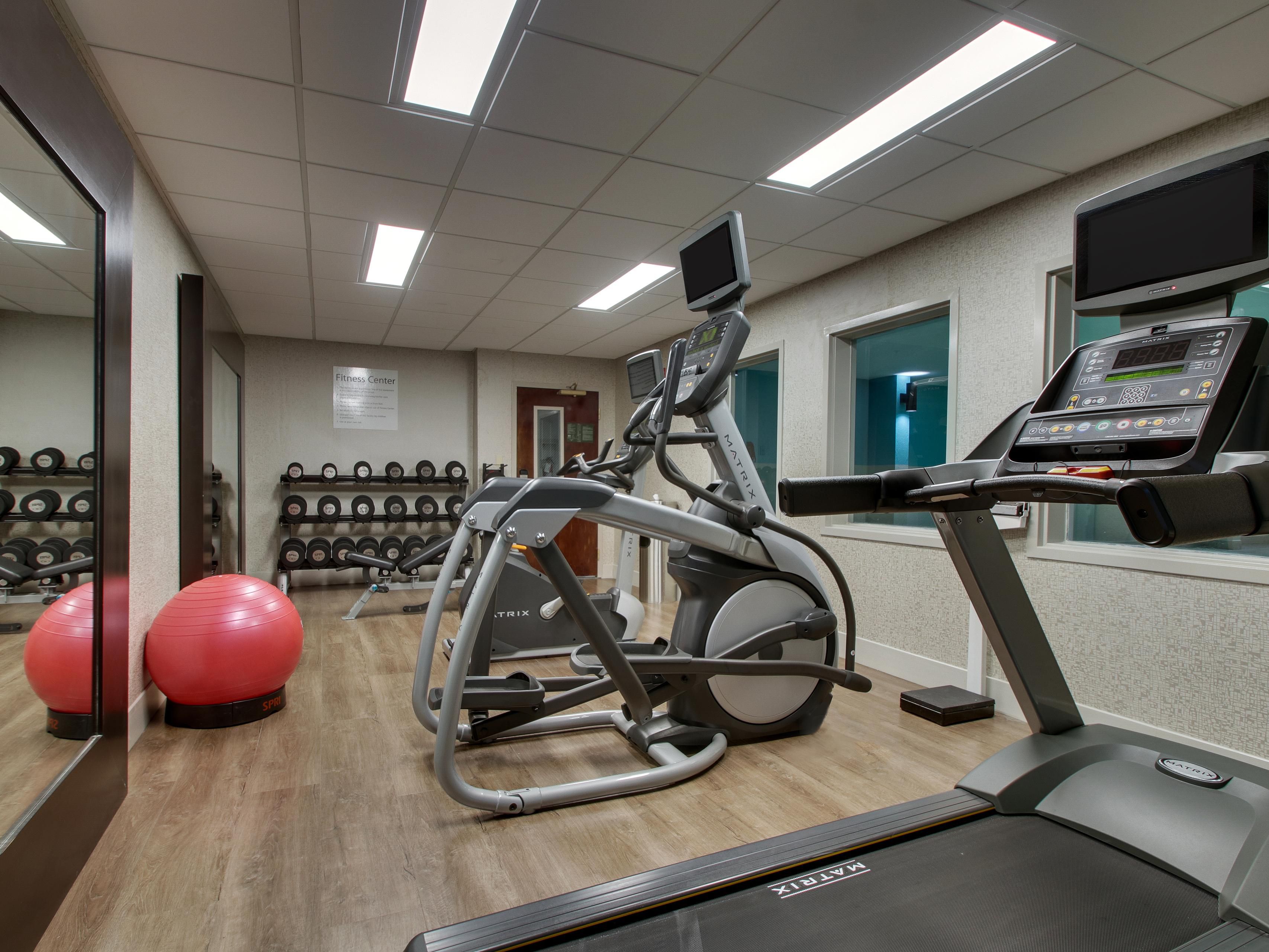At Holiday Inn Express Horse Cave, our fitness center is the perfect place to help you stay healthy and feeling good. We have free weights and cardio equipment to get your blood pumping after a day of traveling.