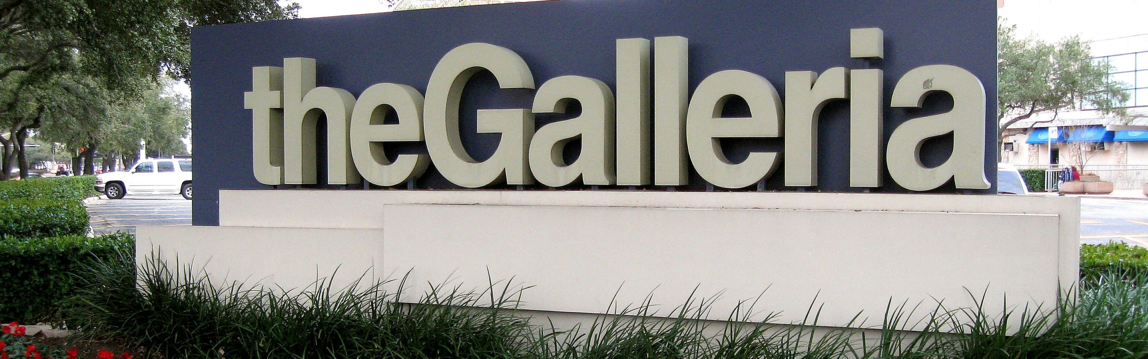 The Galleria Houston with upscale retail shops and restaurants