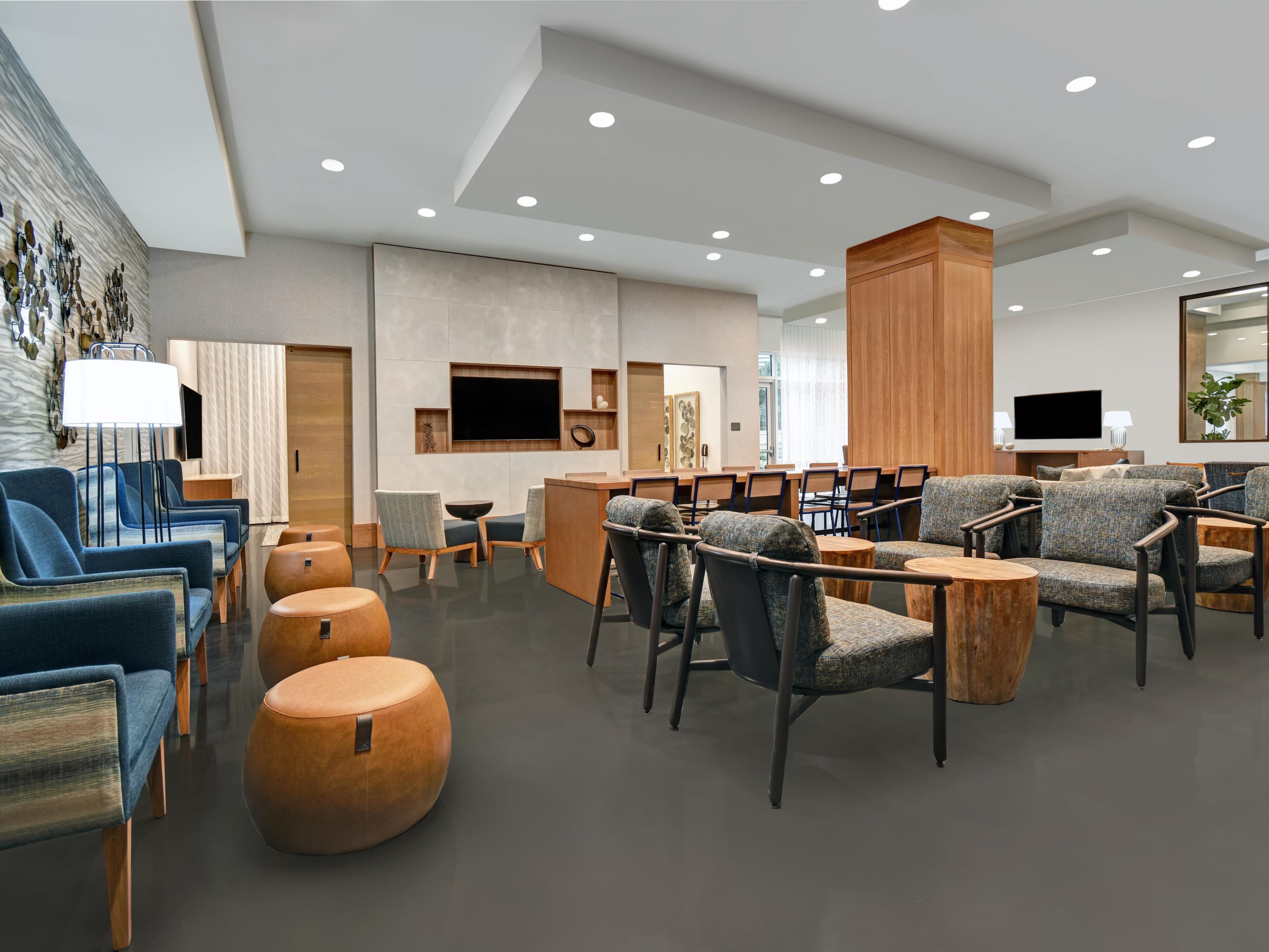 Enjoy a craft cocktail, beer or wine at our inviting lounging area