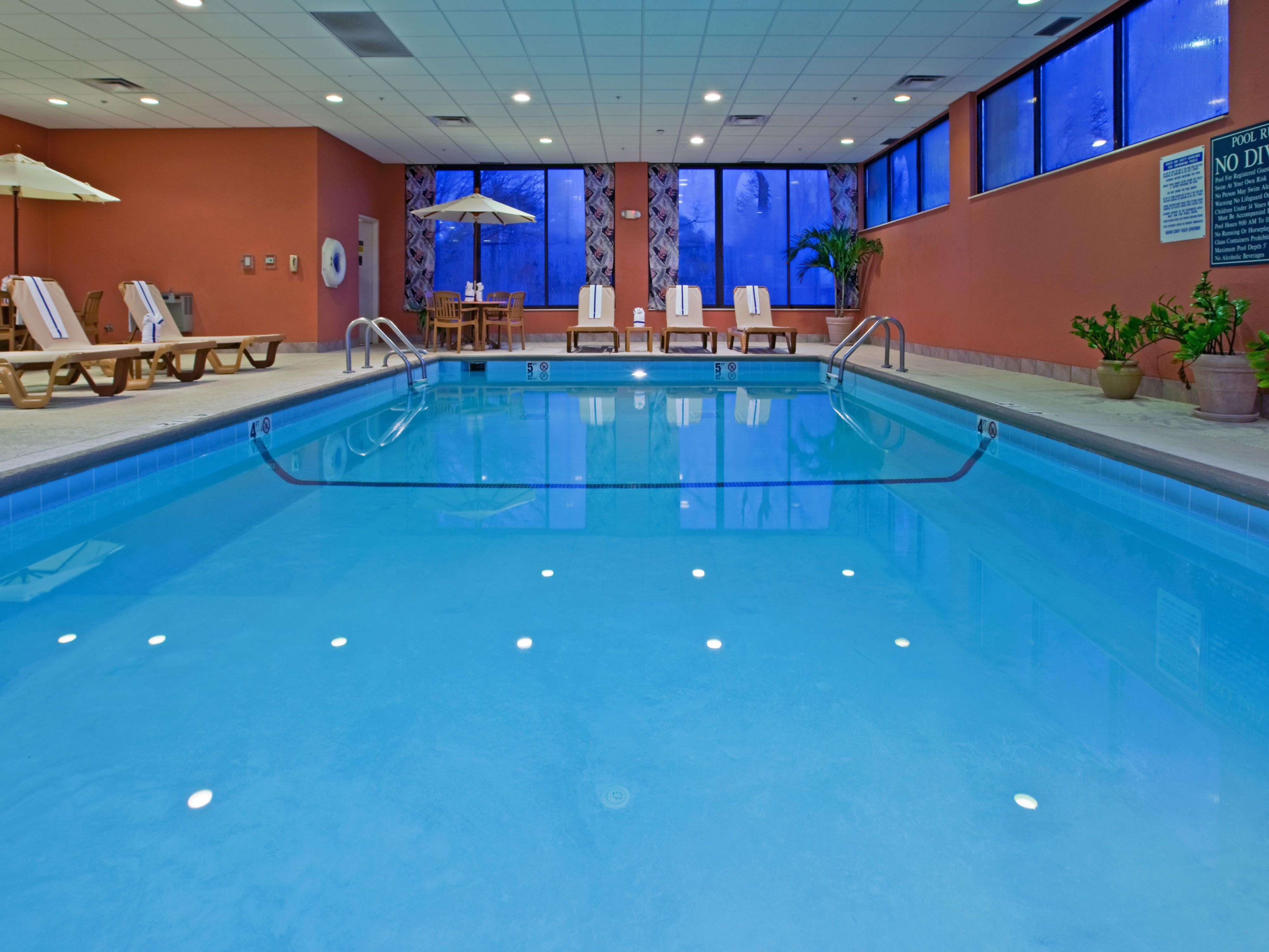 Our hotel in Indianapolis features an indoor pool, perfect for your next getaway! Open year round, we encourage guests to take a dip after a long day of meetings and exploring.