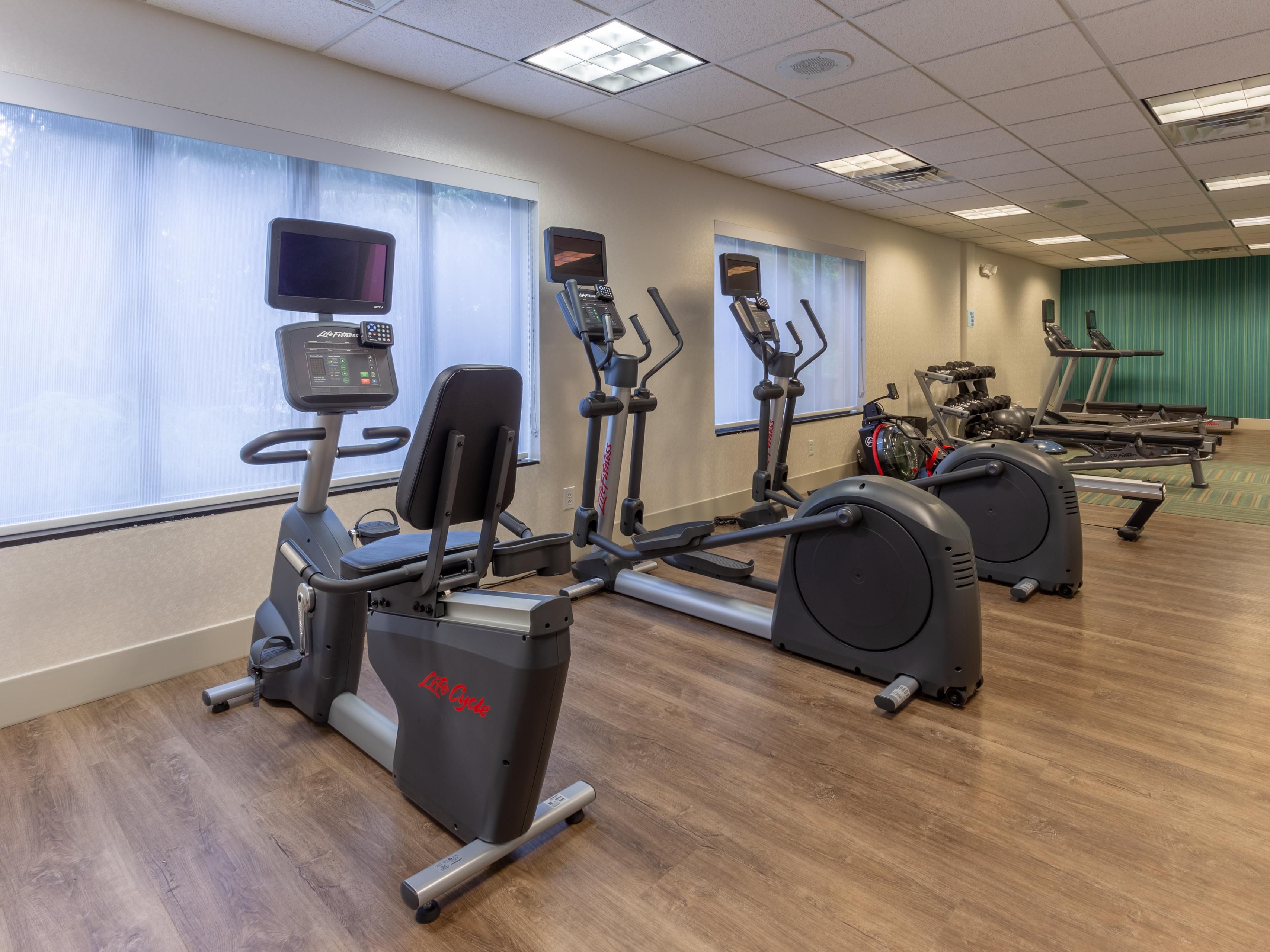 Count on a seamless stay in our Indianapolis hotel with thoughtful amenities. Start each day with a free, hot breakfast, then refresh with a dip in our heated indoor pool. Stay connected using free Wi-Fi throughout the hotel and take advantage of our 24-hour fitness center. Everything you need is right at your fingertips.