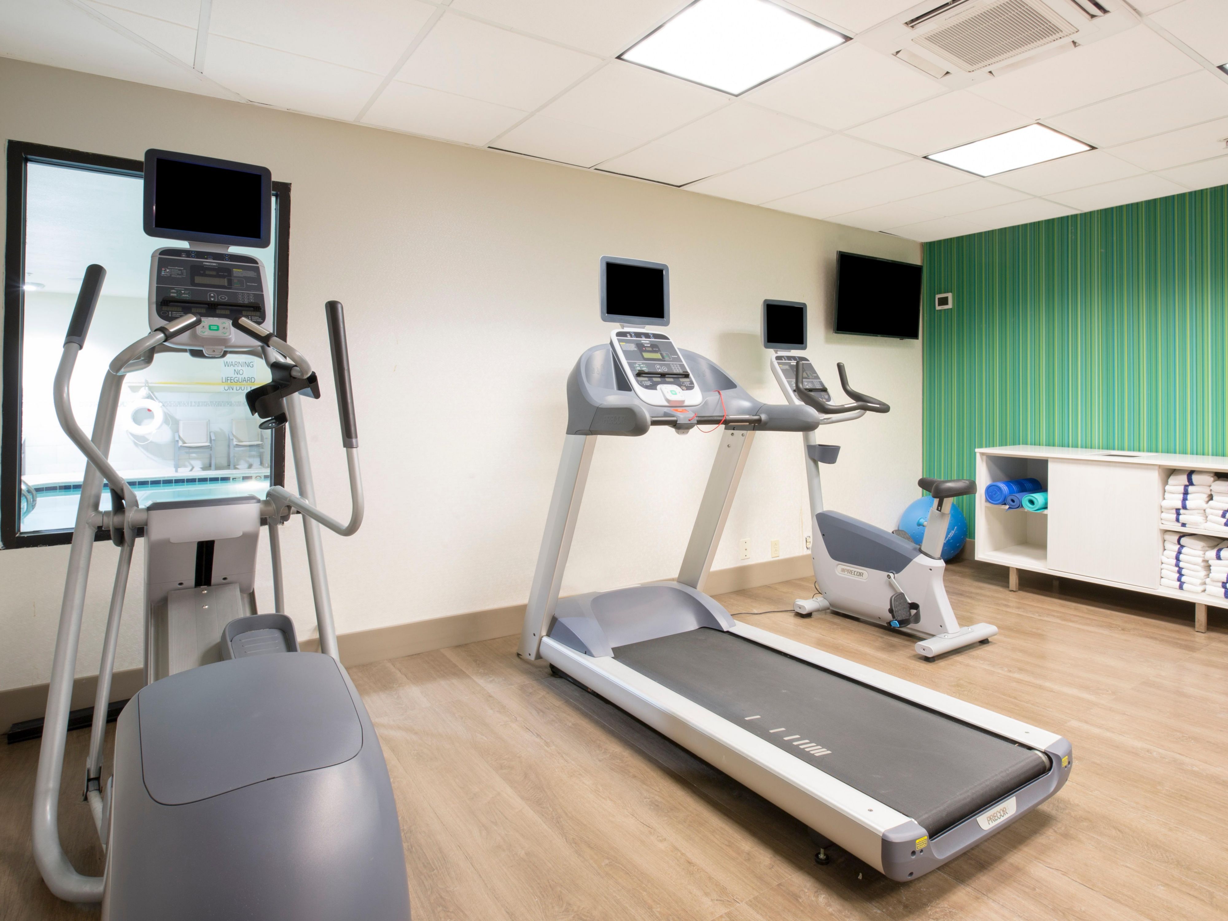 24-Hour Fitness Center Overlooking the Pool