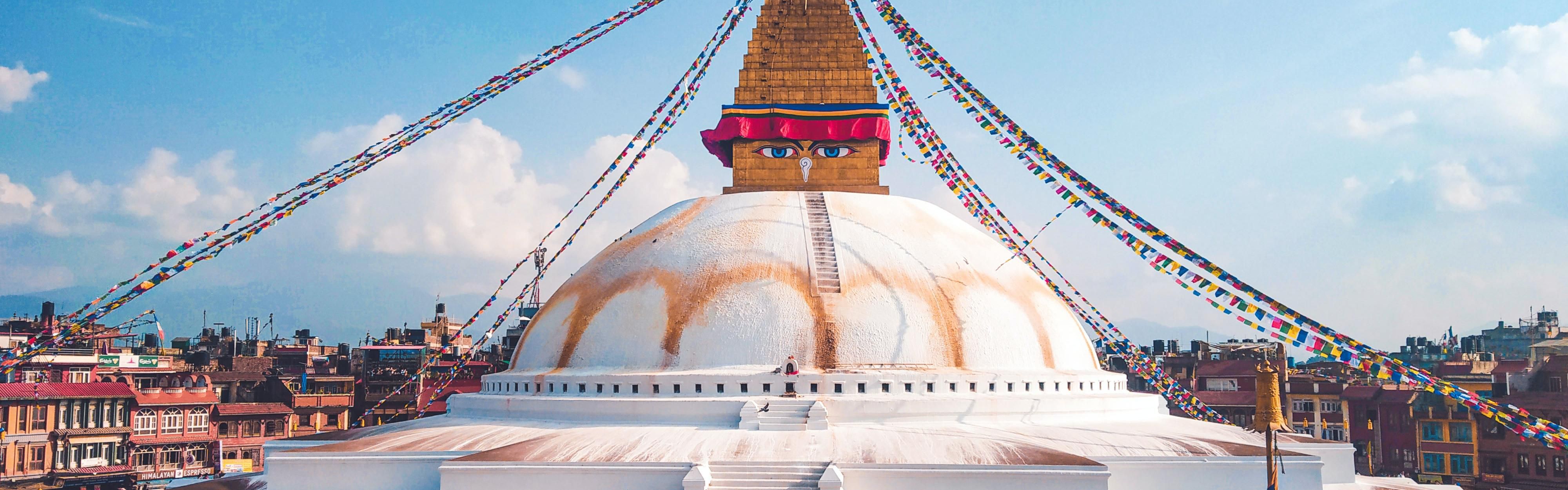 UNSECO World Heritage Site Boudhnath Stupa in Kathmandu
