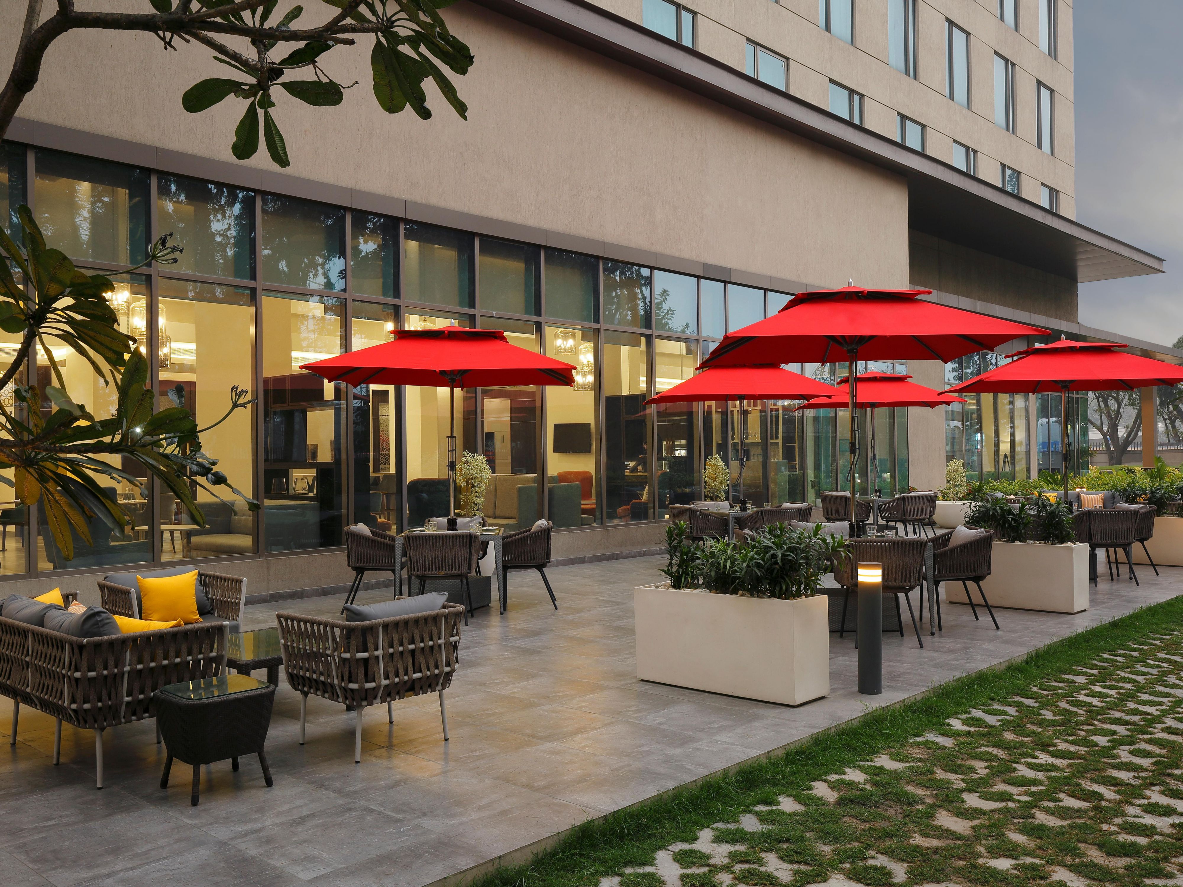 Our 2 open air lawns of 10,000 sq.ft and 13,000 sq.ft  are perfect destination for your wedding.From planning to effortlessly execute, we make it special. 