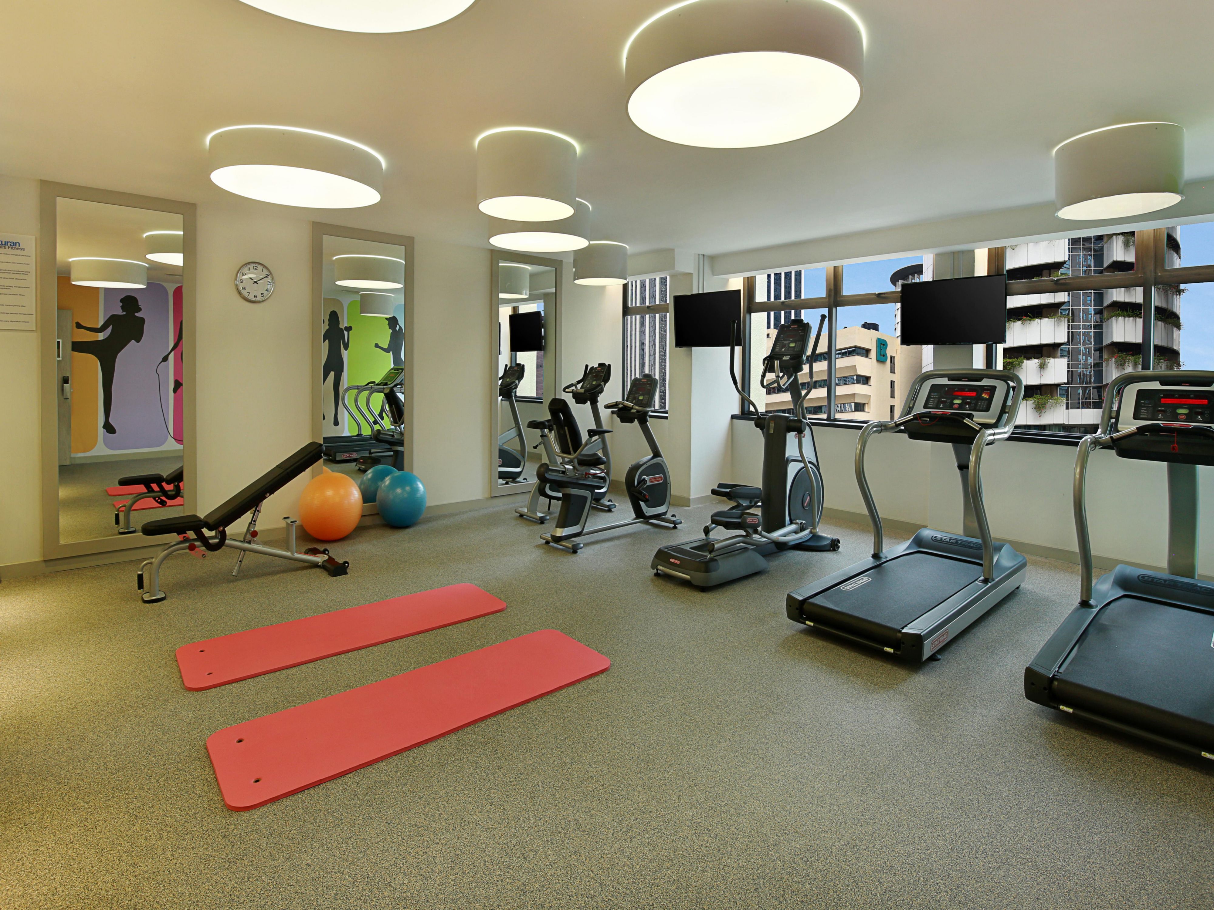 The 24-hour indoor Fitness Centre is situated at level 2 of the hotel. Treadmills, free weight, elliptical machines and more are available; Self-service launderette are just located next to the Fitness Centre.