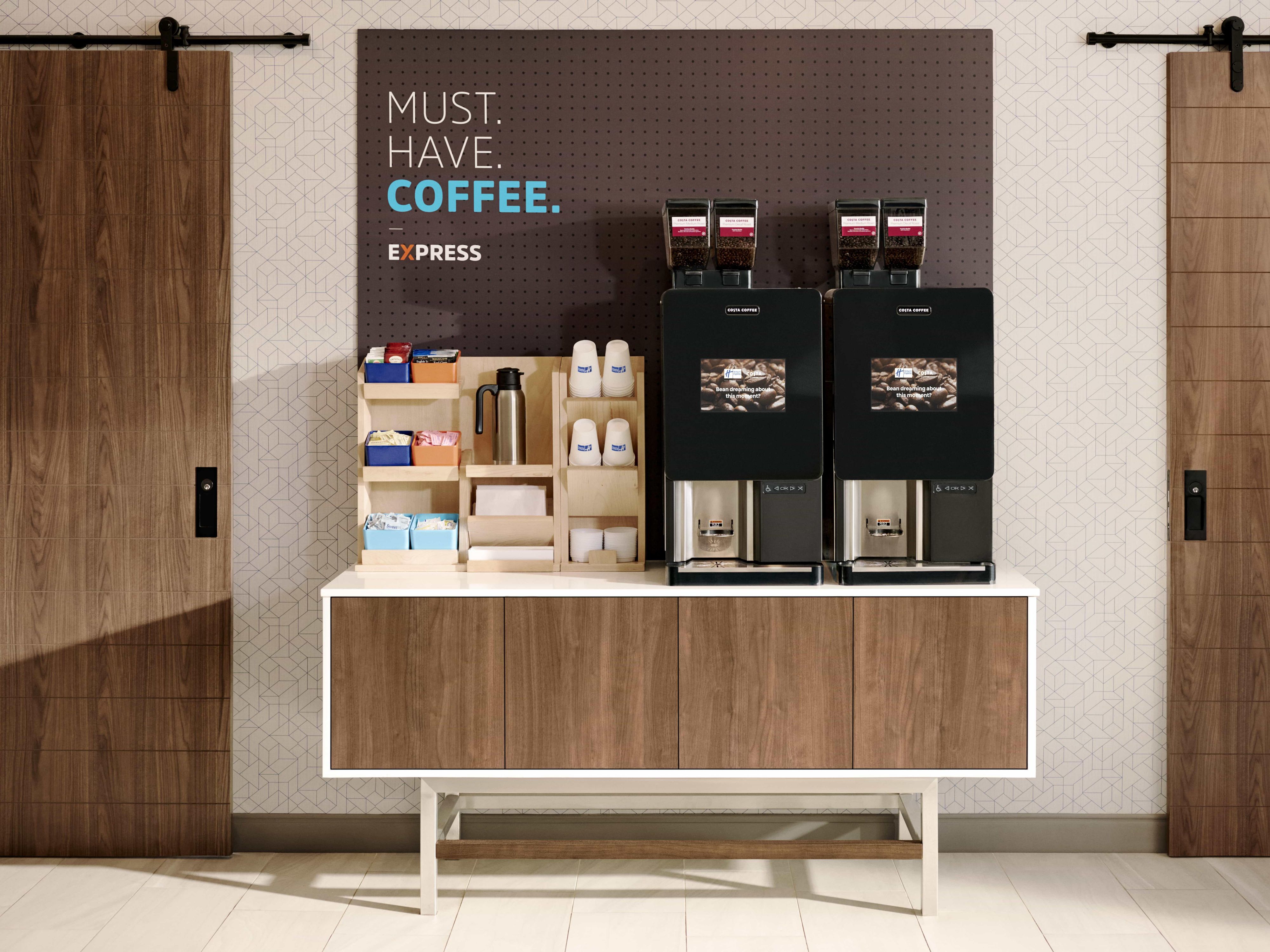 Savor the taste of freshly brewed coffee around the clock with our new bean-to-cup coffee
machine, available 24/7 in the lobby! Should you desire the comfort of brewing in your room,
simply request an in-room brewer from our front desk. Elevate your stay with us and relish every
sip of our exceptional coffee!