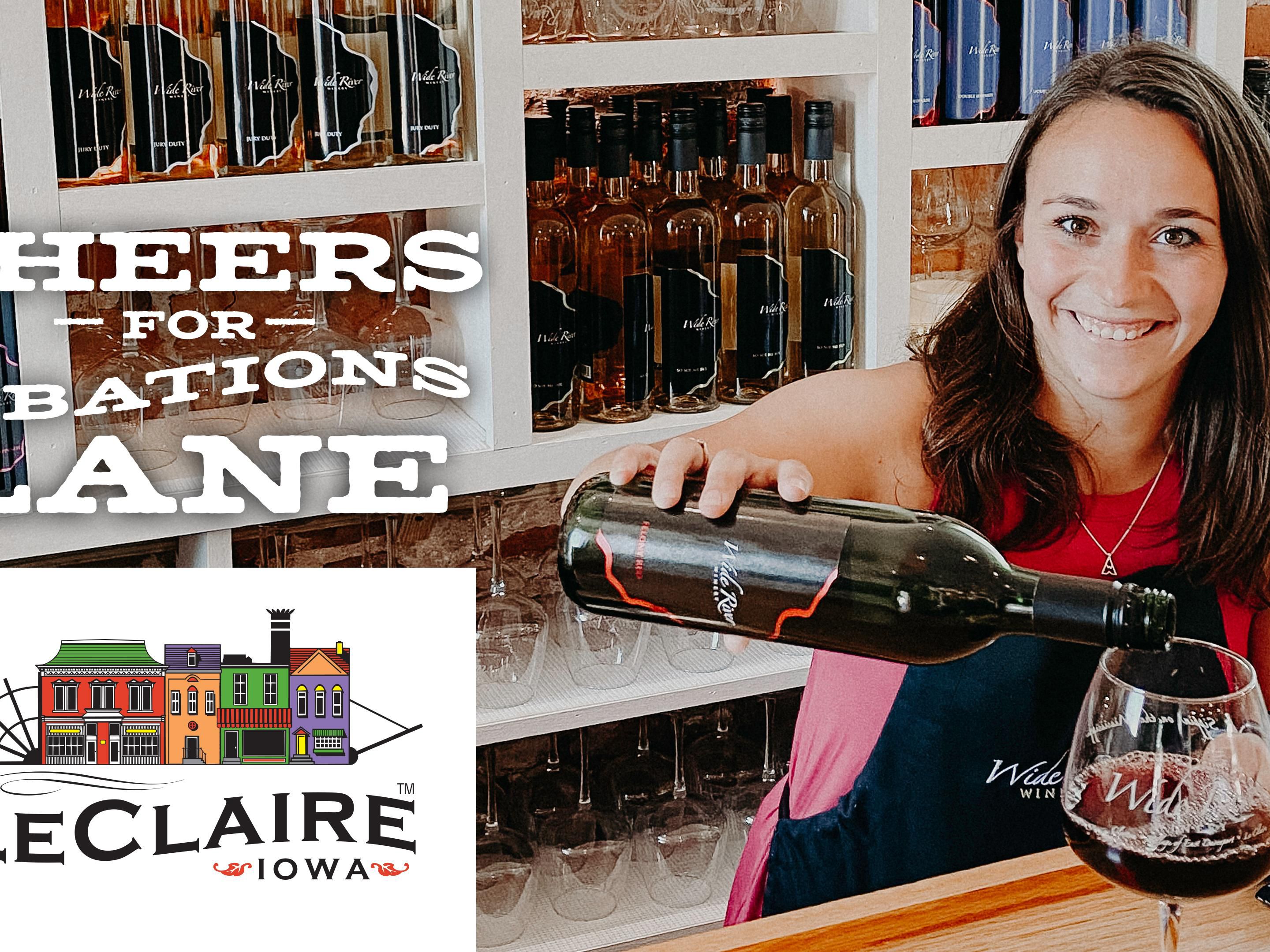 Take a trip down Libations Lane! Located on historic Cody Lane in Le Claire you can find a winery, brewery, and distillery within a 2 block radius. 