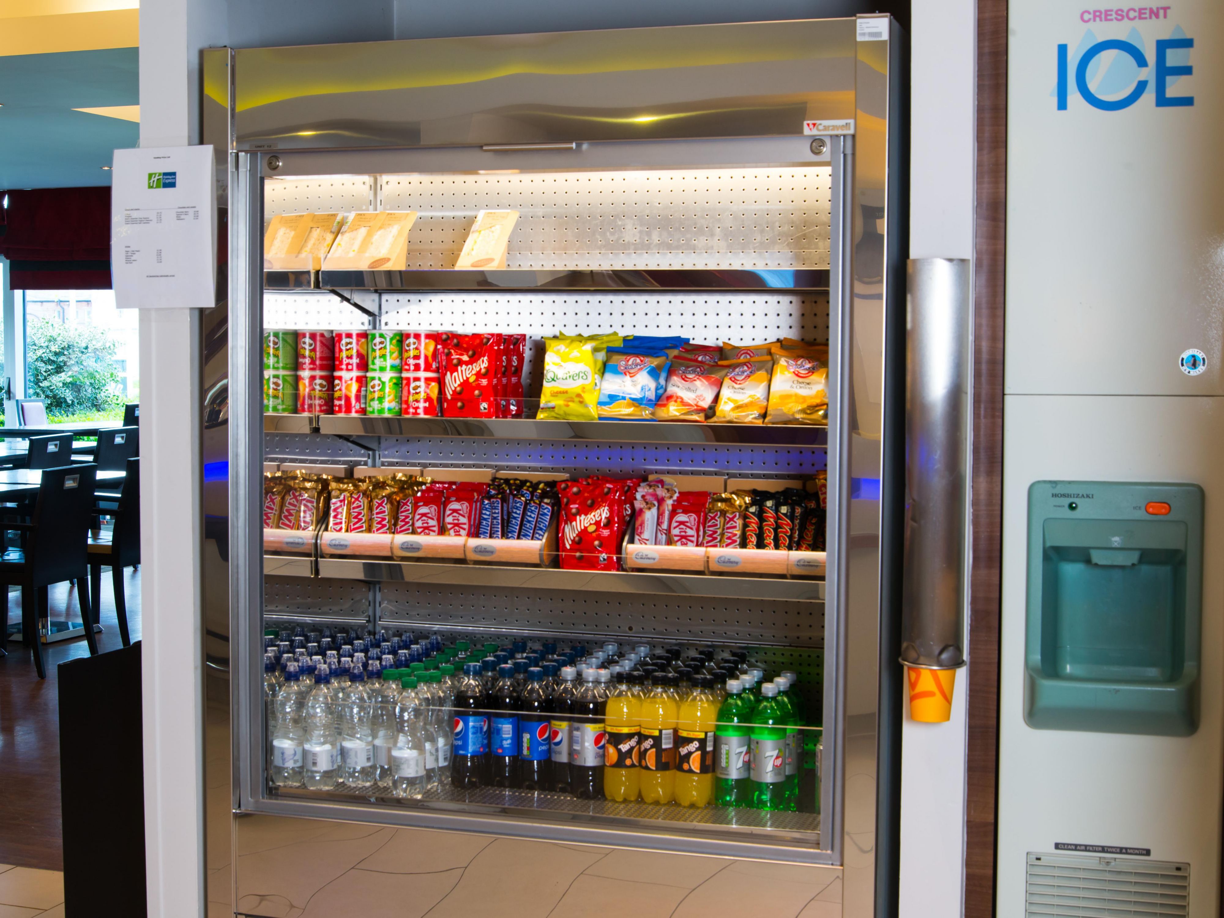 Feeling peckish? Grab a snack from our vending machine