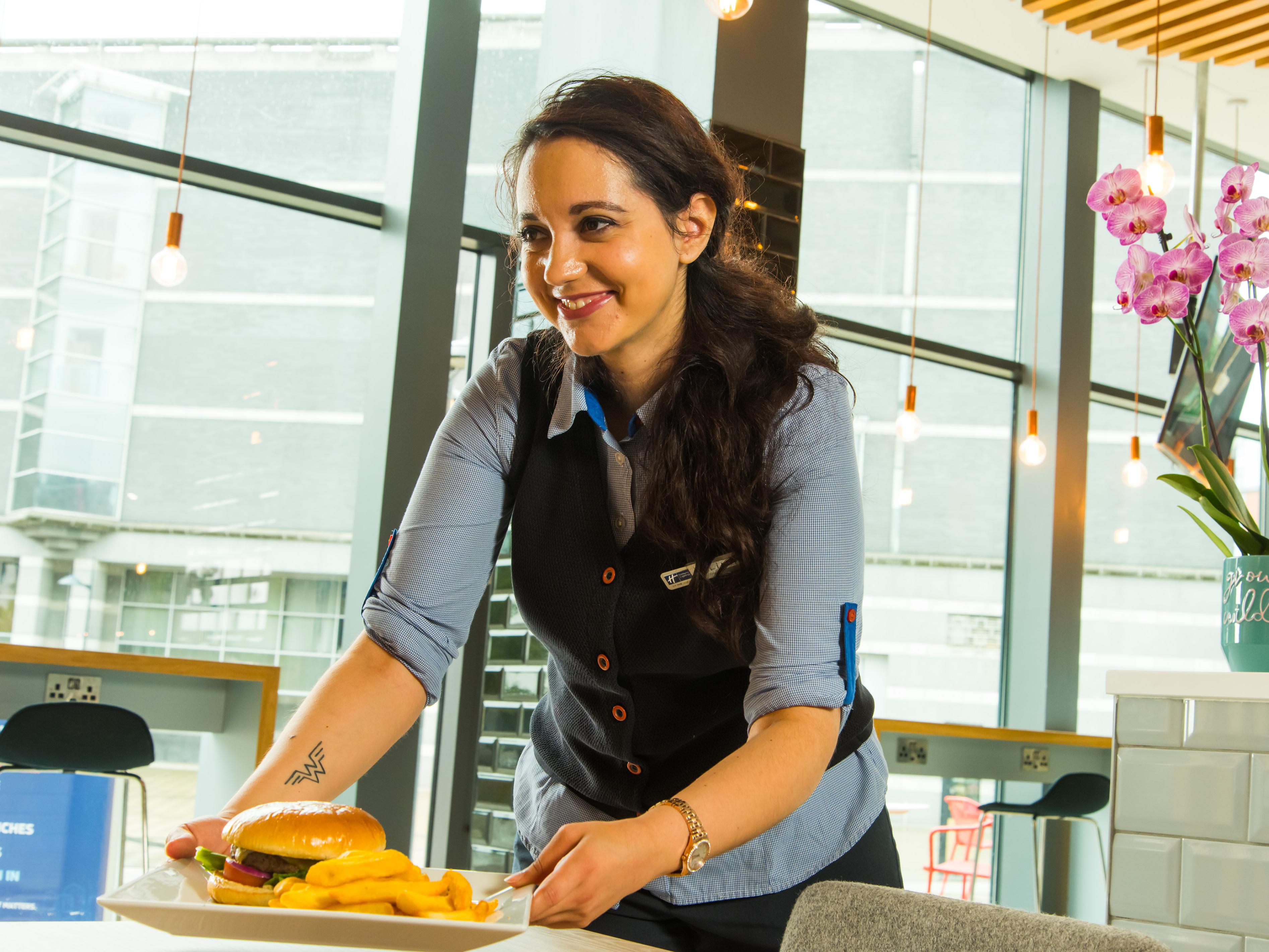 From all-time favourites to new flavours, our menu offers a selection of tasty and healthy dishes to dine in or order at the bar. 