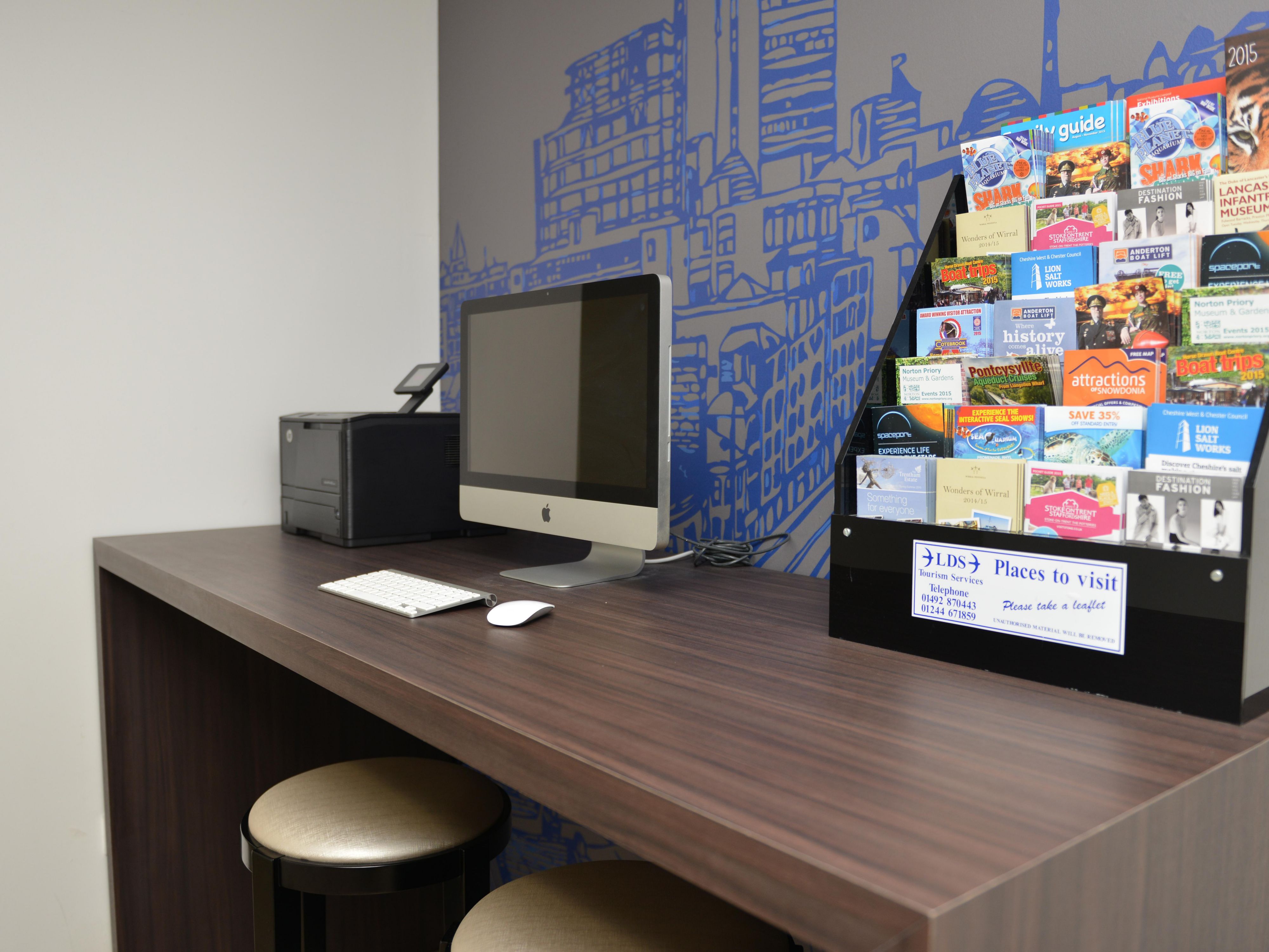 Our Business Centre includes an Apple Mac and Printing Facilities