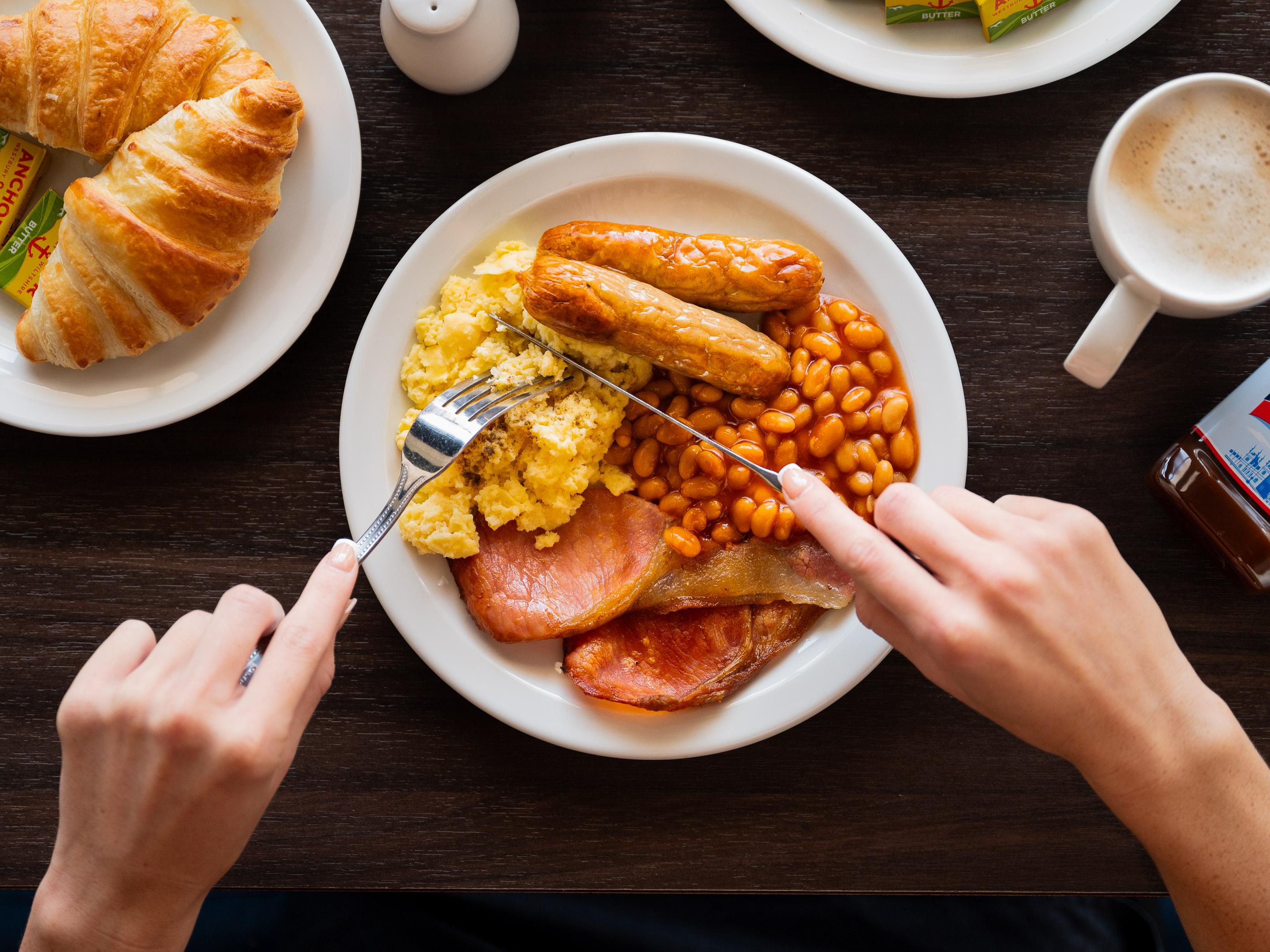 Kick Start the Morning with a Free Breakfast. Including a Selection of Hot and Cold Items. 