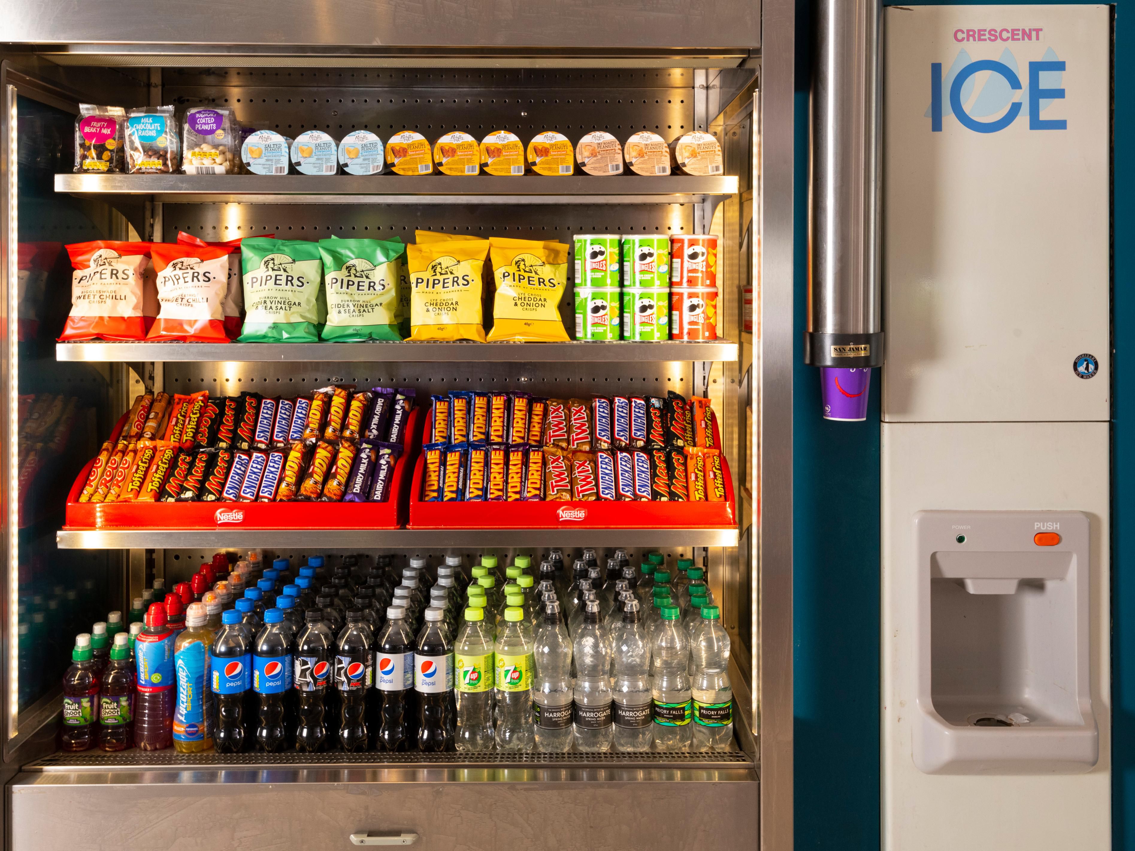 Feeling snackish? Treat yourself to something from the vending.