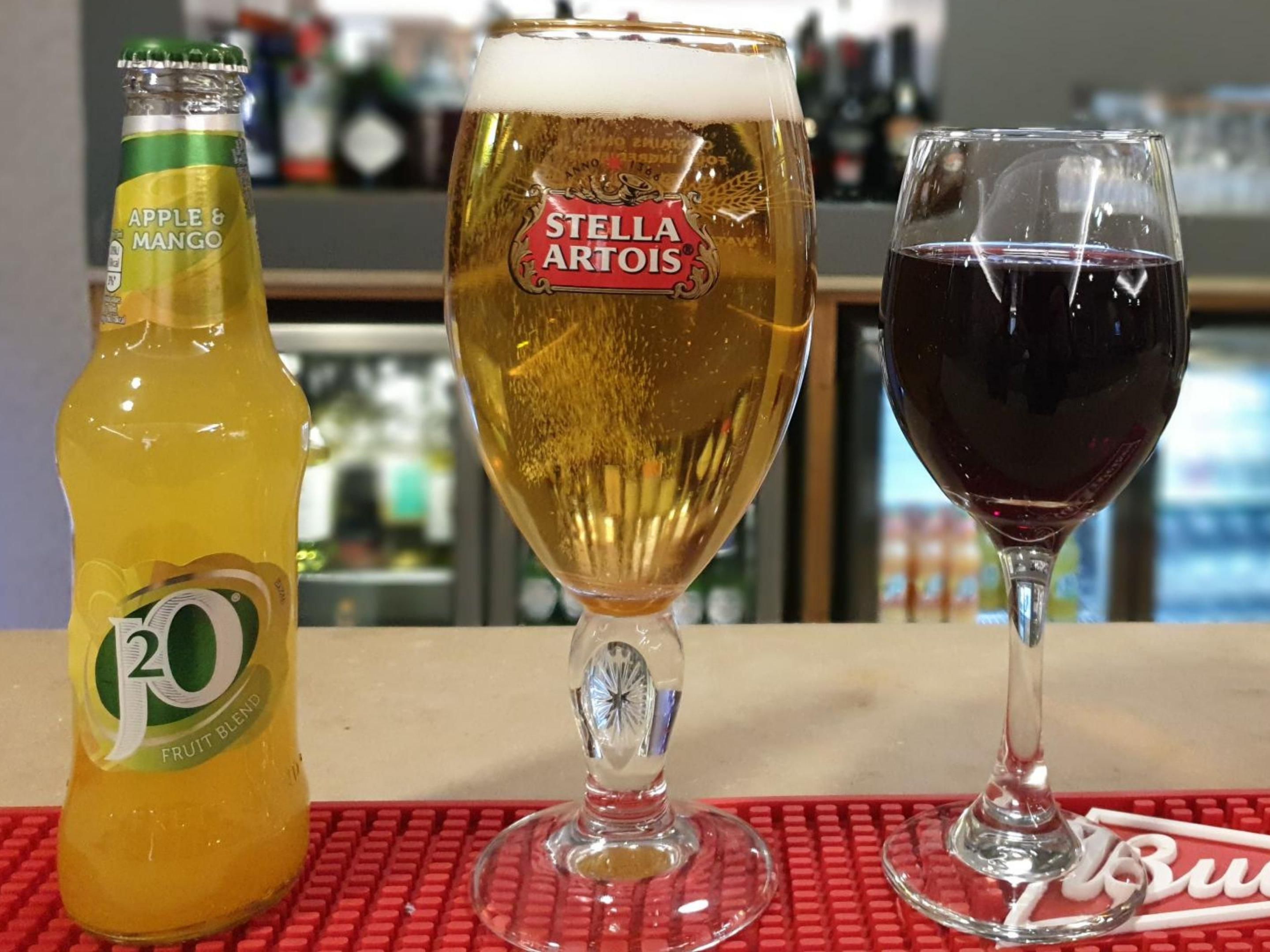 Enjoy a relaxed drink with friends and family in our lobby bar 