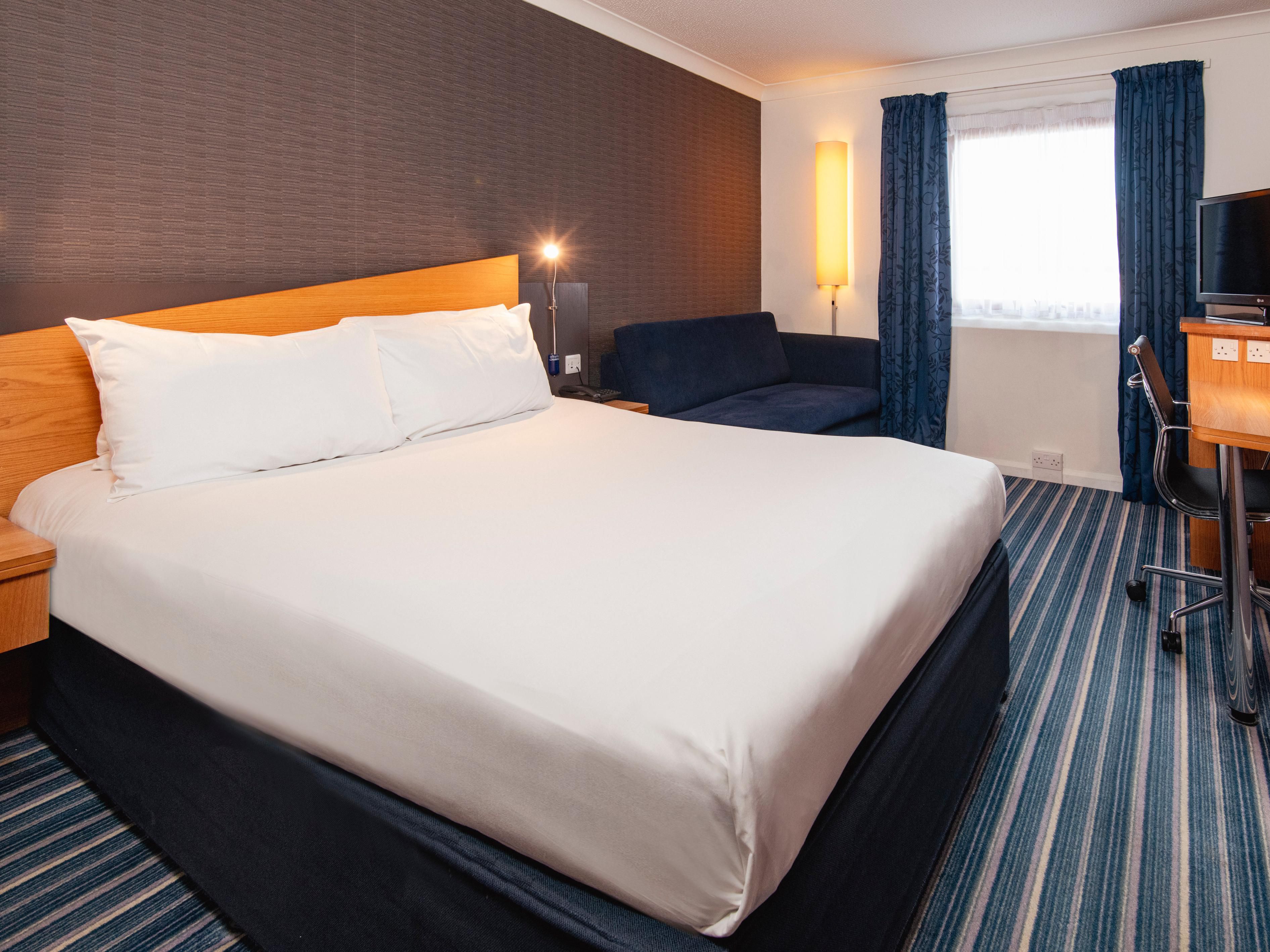 Beds come with a choice of soft and firm pillows.