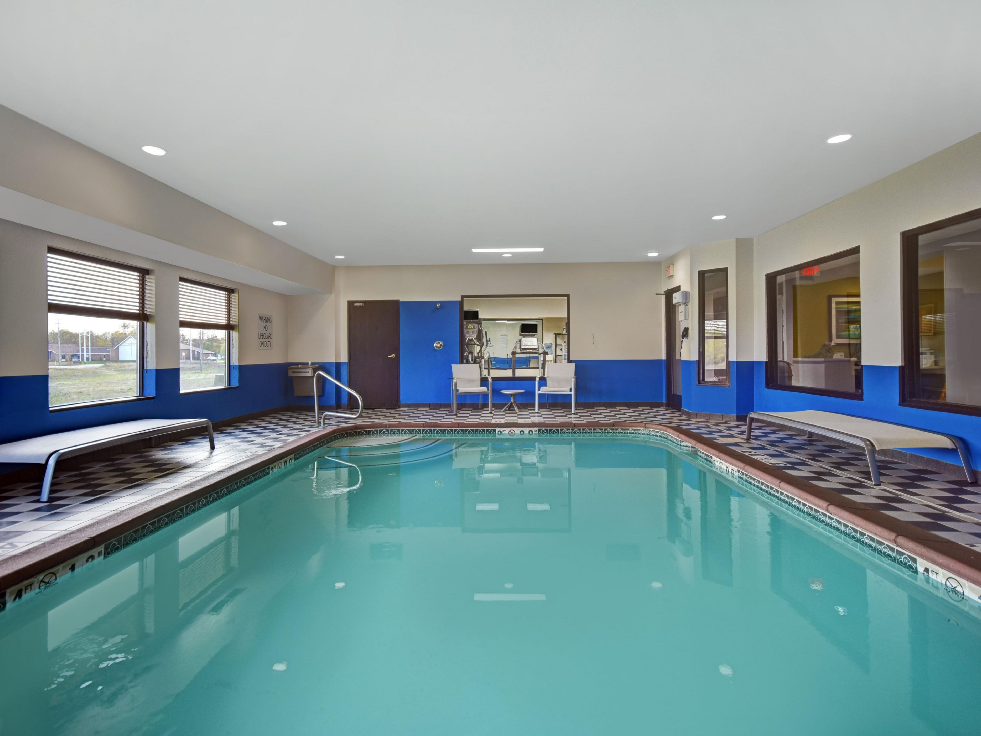 Enjoy our indoor heated pool.