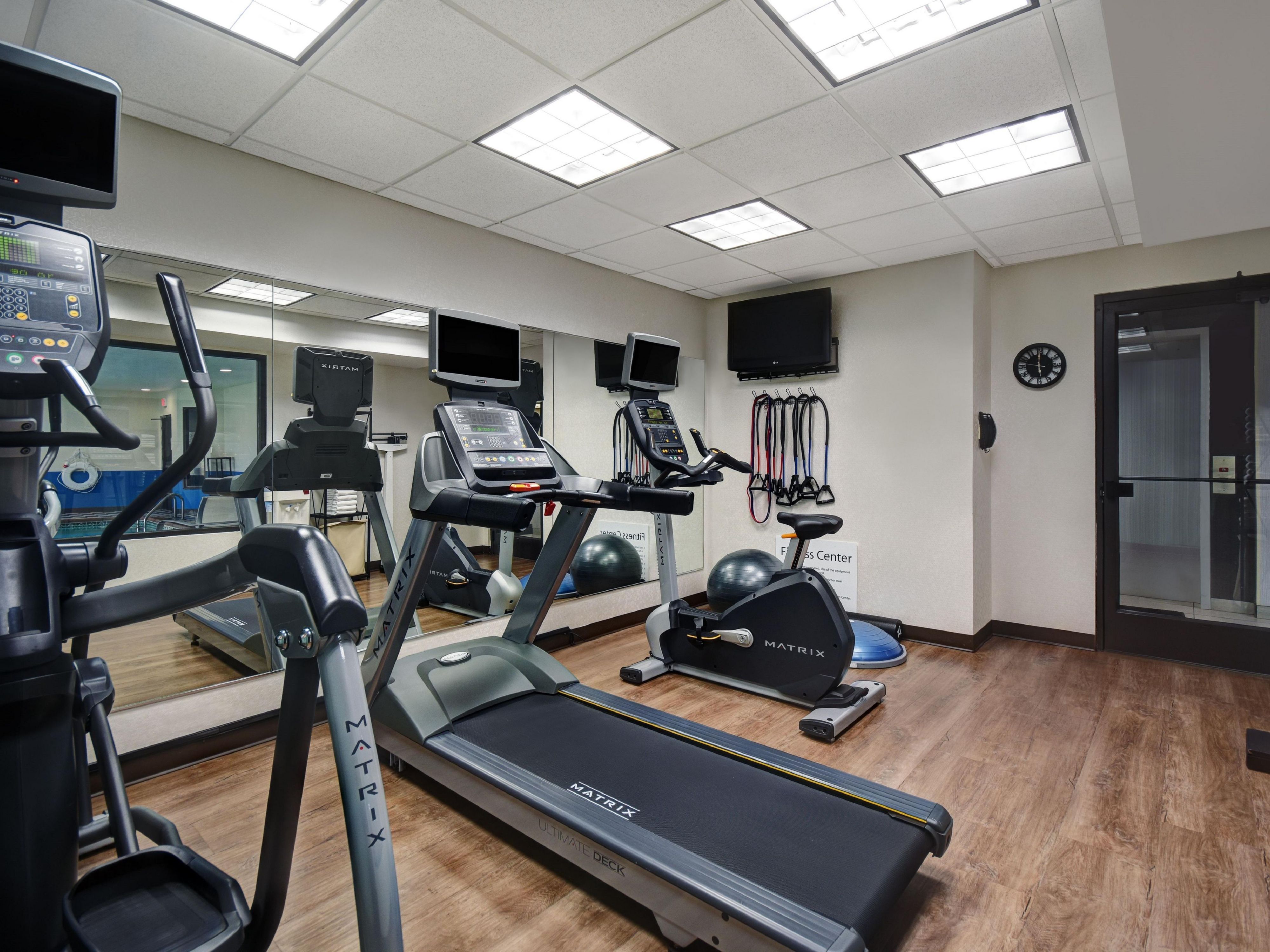 Our fitness center is open all day and every day so there is plenty of time to fit in your routine when staying with us.