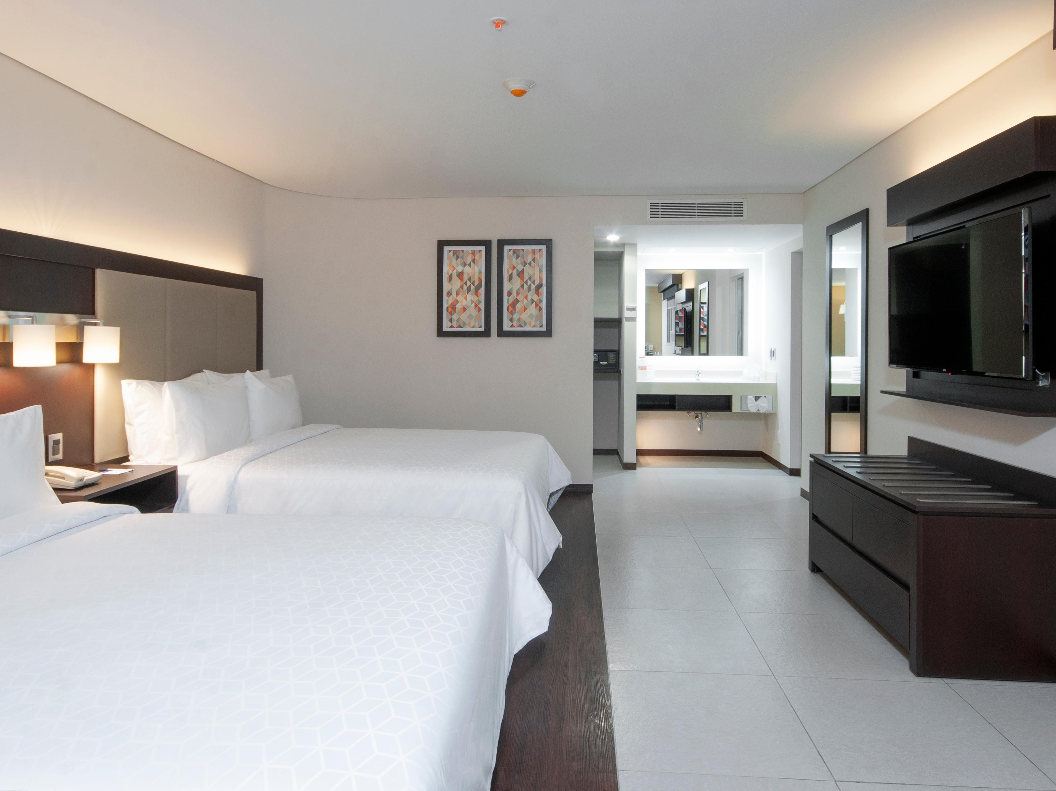 Enjoy a great night's sleep in our spacious comfortable rooms.