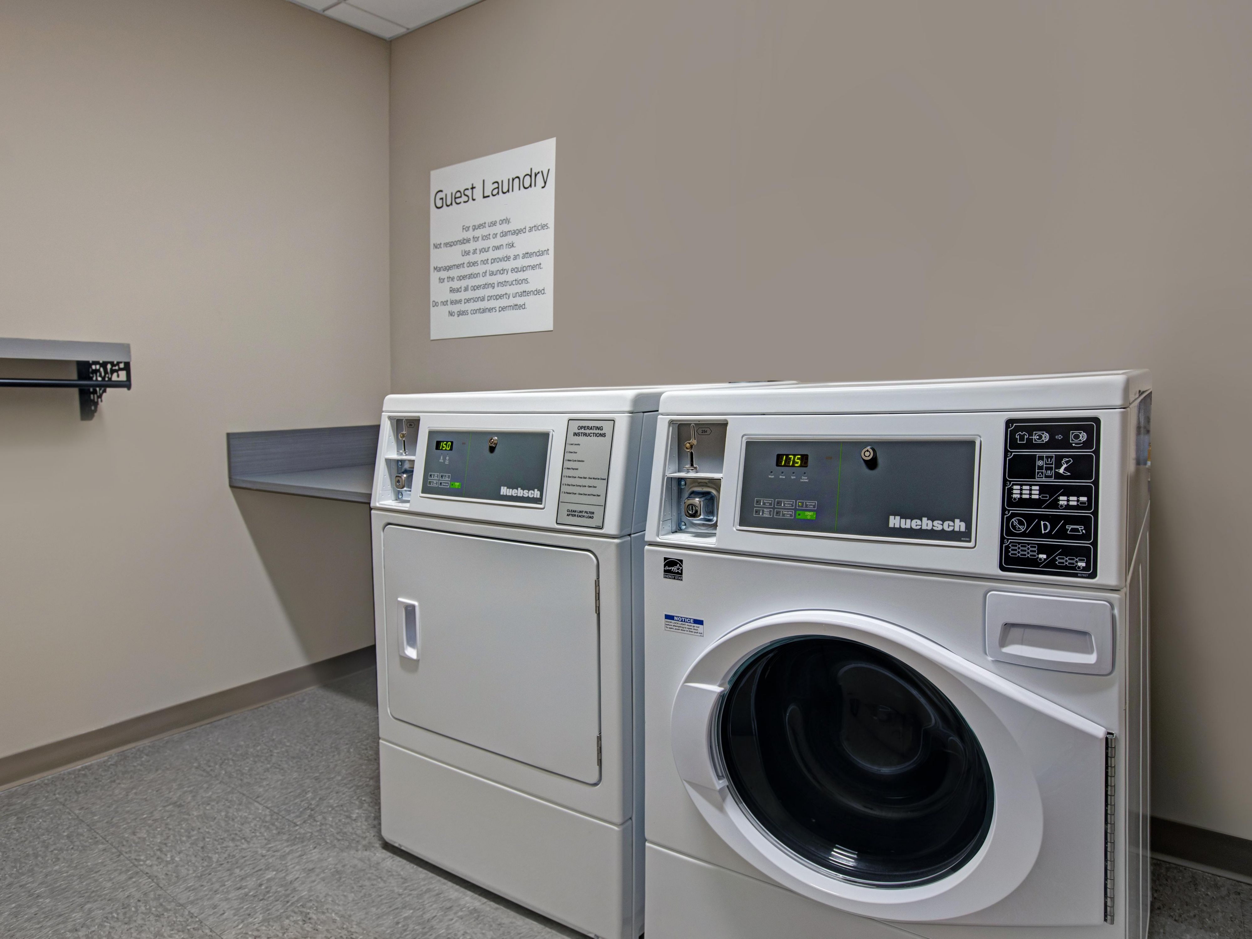 Take advantage of our convenient guest laundry facilities, perfect for extended stays or freshening up after a day in the city.