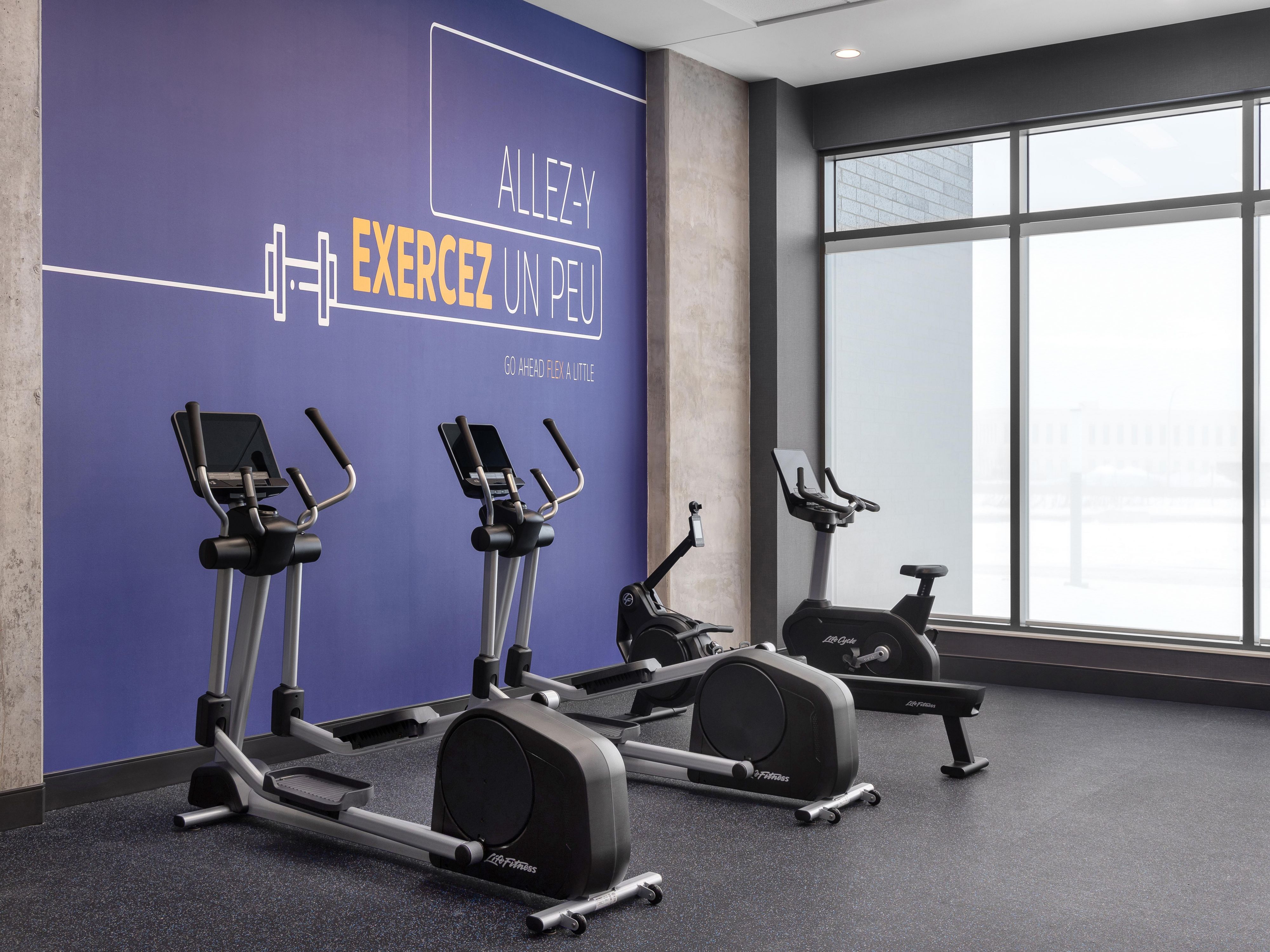 Stay on top of your fitness routine while traveling in our fully equipped Fitness Center. Featuring state-of-the-art cardio machines, free weights, and strength training equipment, our gym provides everything you need for a full-body workout. Fresh towels, water stations, and a comfortable space make it the ideal place to boost your mind and body.