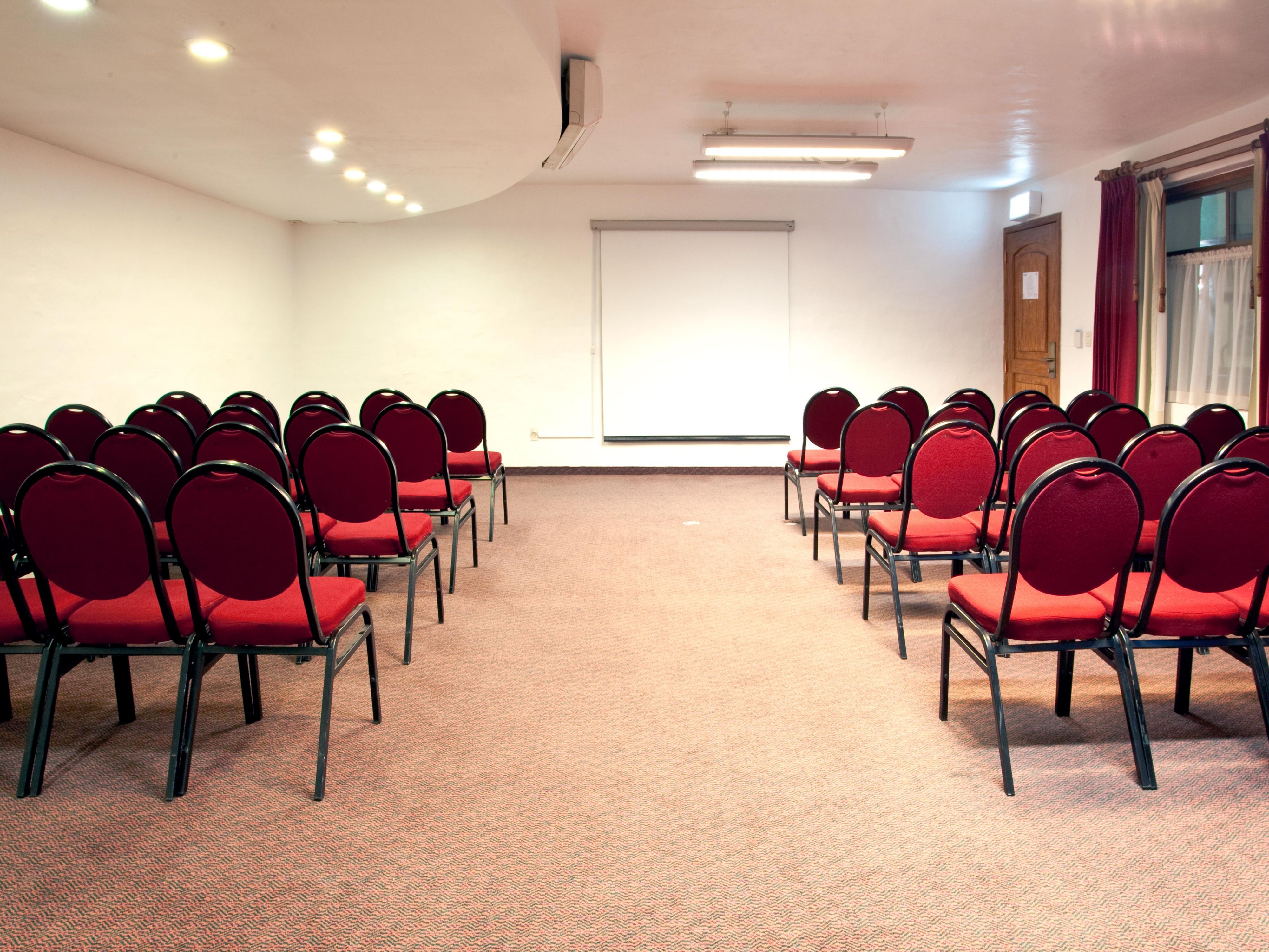 Meeting Room Express
Meeting Room Express II

Check out our newest meeting room, Express II, where you can have a meeting, for up to 50 people, in a functional and comfortable space.

For more information on the set up capacities and measurements, please refer to the Groups and Events section.