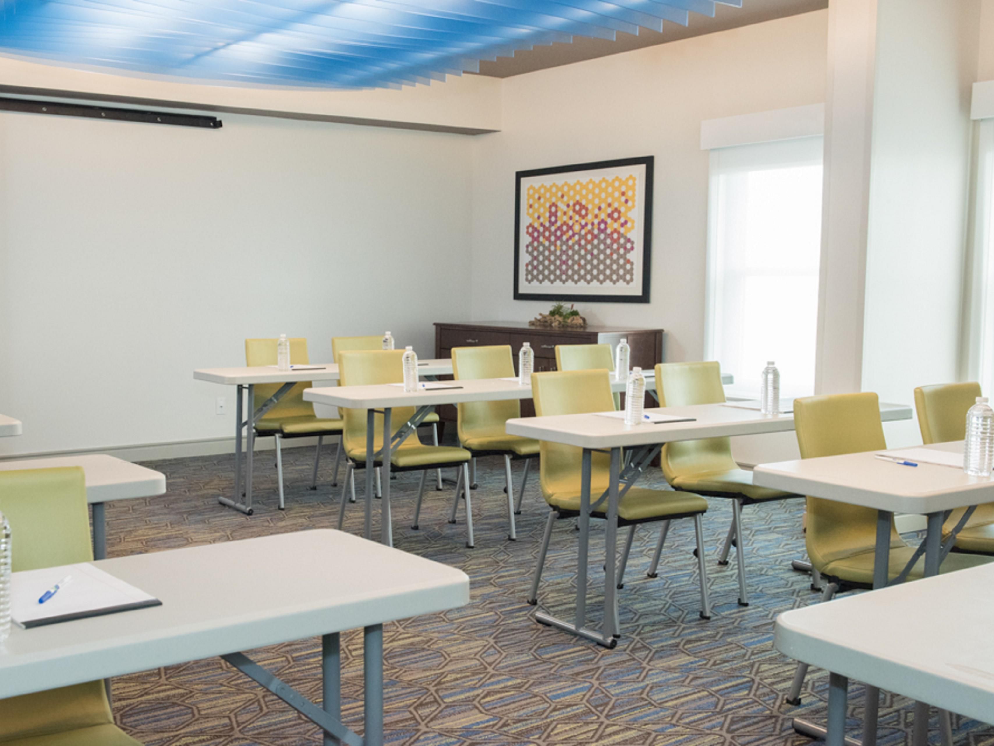 Host your next meeting with us.  We are the ideal location for depositions, seminars, corporate meetings, birthday parties and much more.  Outside Food and Beverage is allowed and we award the meeting planner with IHG Business Reward Points.  Call our hotel front desk TODAY for more information and to check dates. 