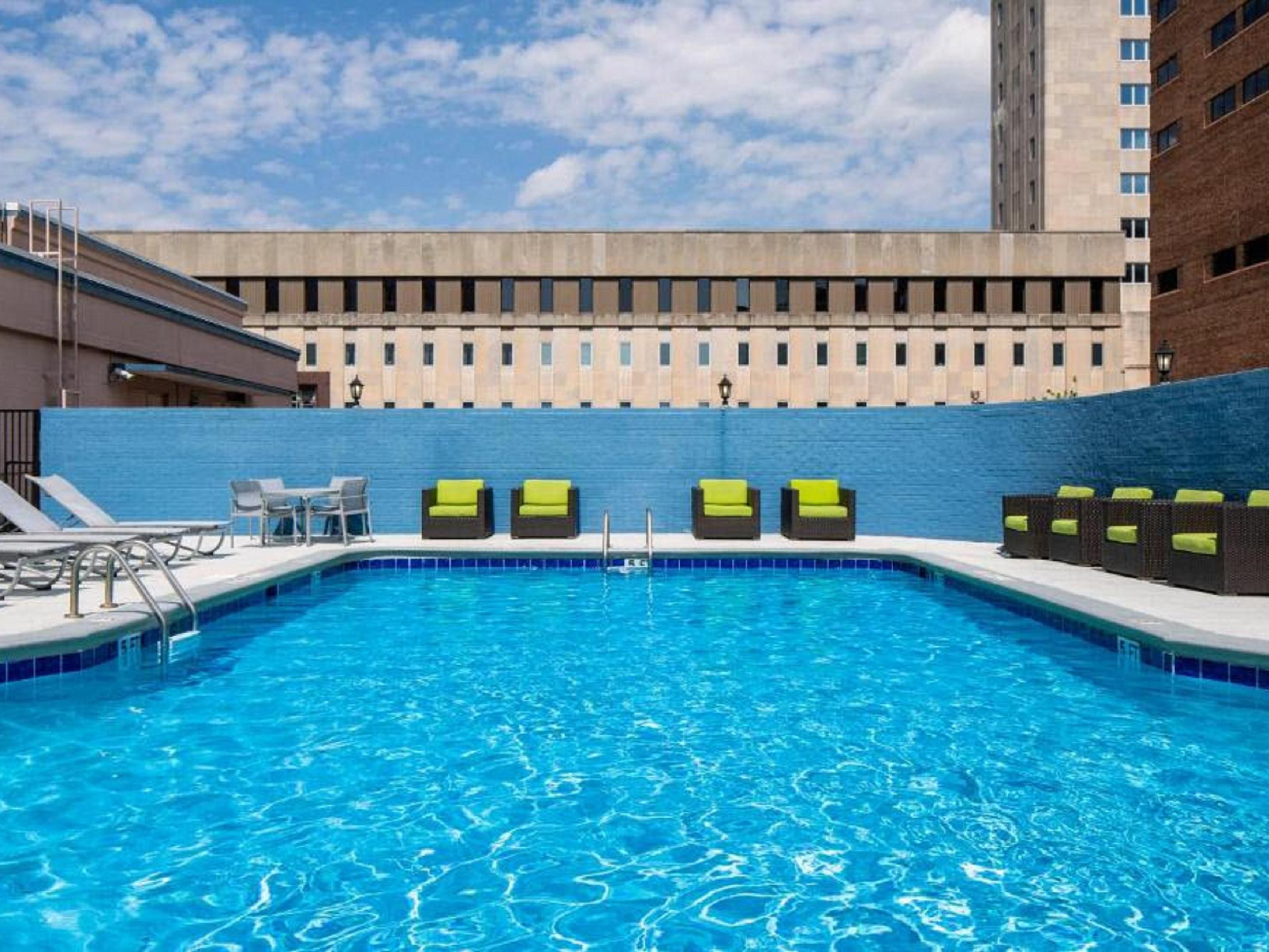 Swim laps, make a splash, or unwind with a leisurely dip in our seasonal outdoor pool, open daily from 9:00 AM – 9:00 PM from May to September. Whether you're taking a refreshing swim or lounging poolside, our inviting pool is the perfect place for recreation and relaxation. So, plunge into fun in Nashville!