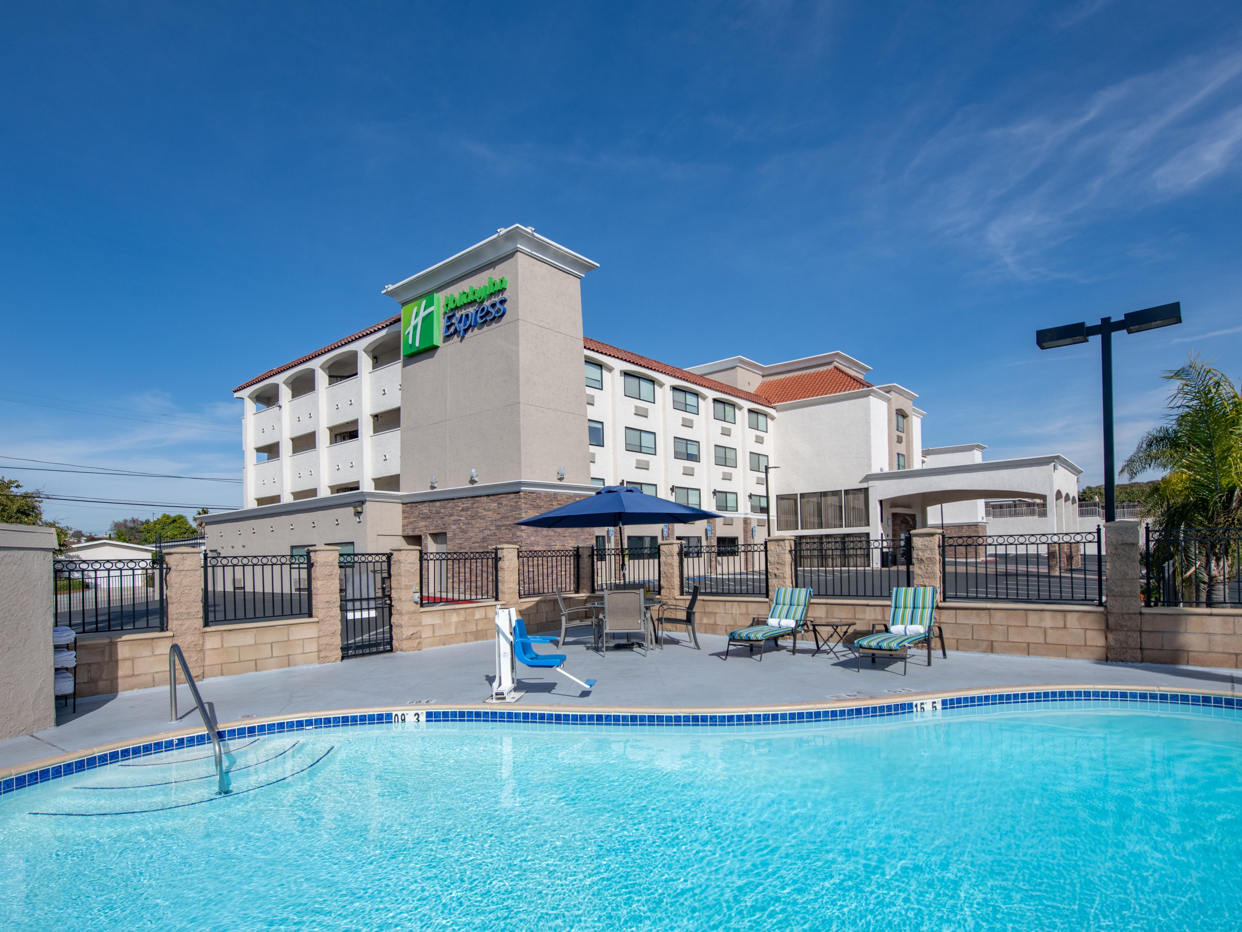 Our outdoor swimming pool awaits for you to relax and cool off after your long day