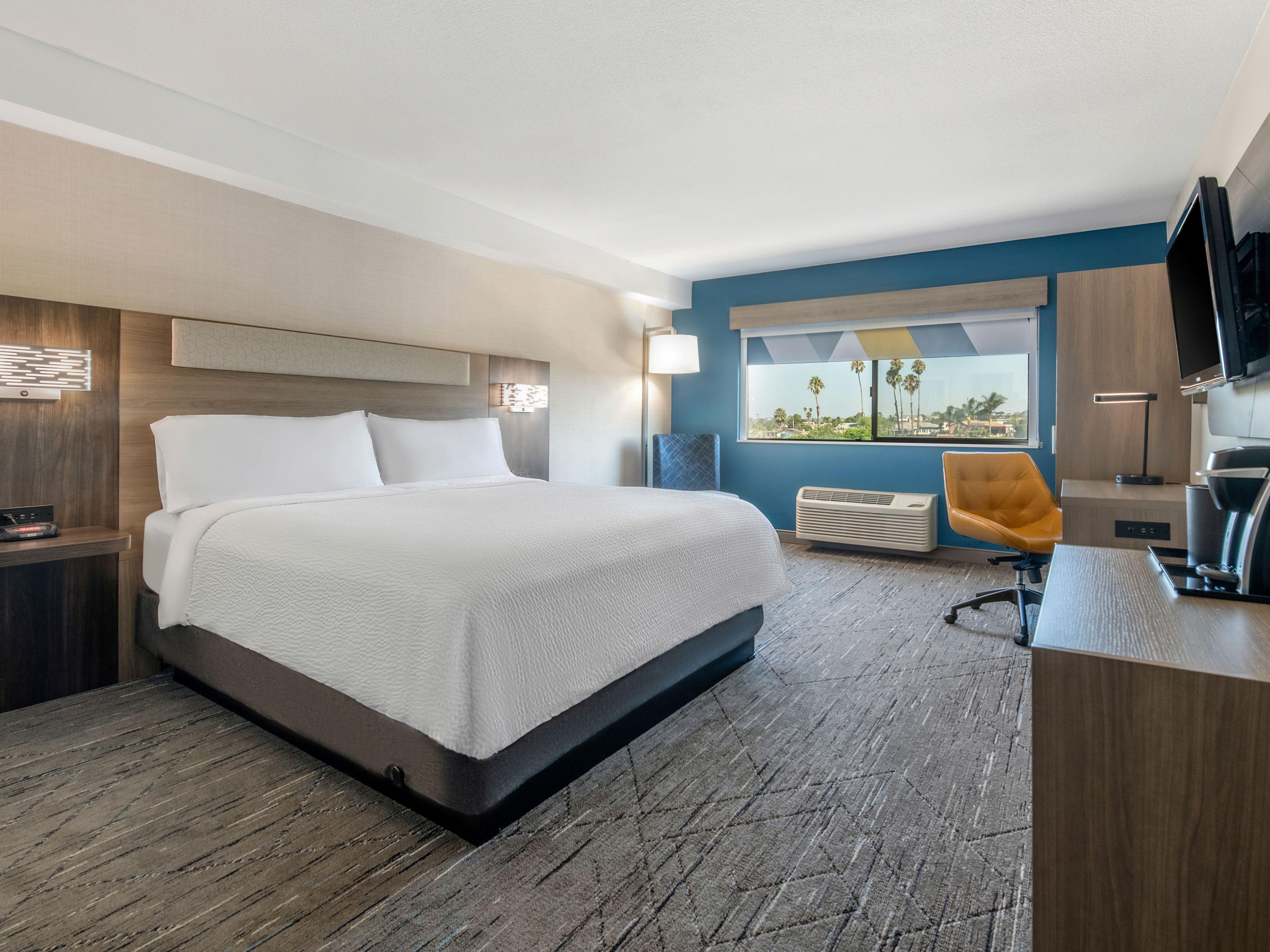 Enjoy a clean, consistent comfortable stay in our King room.