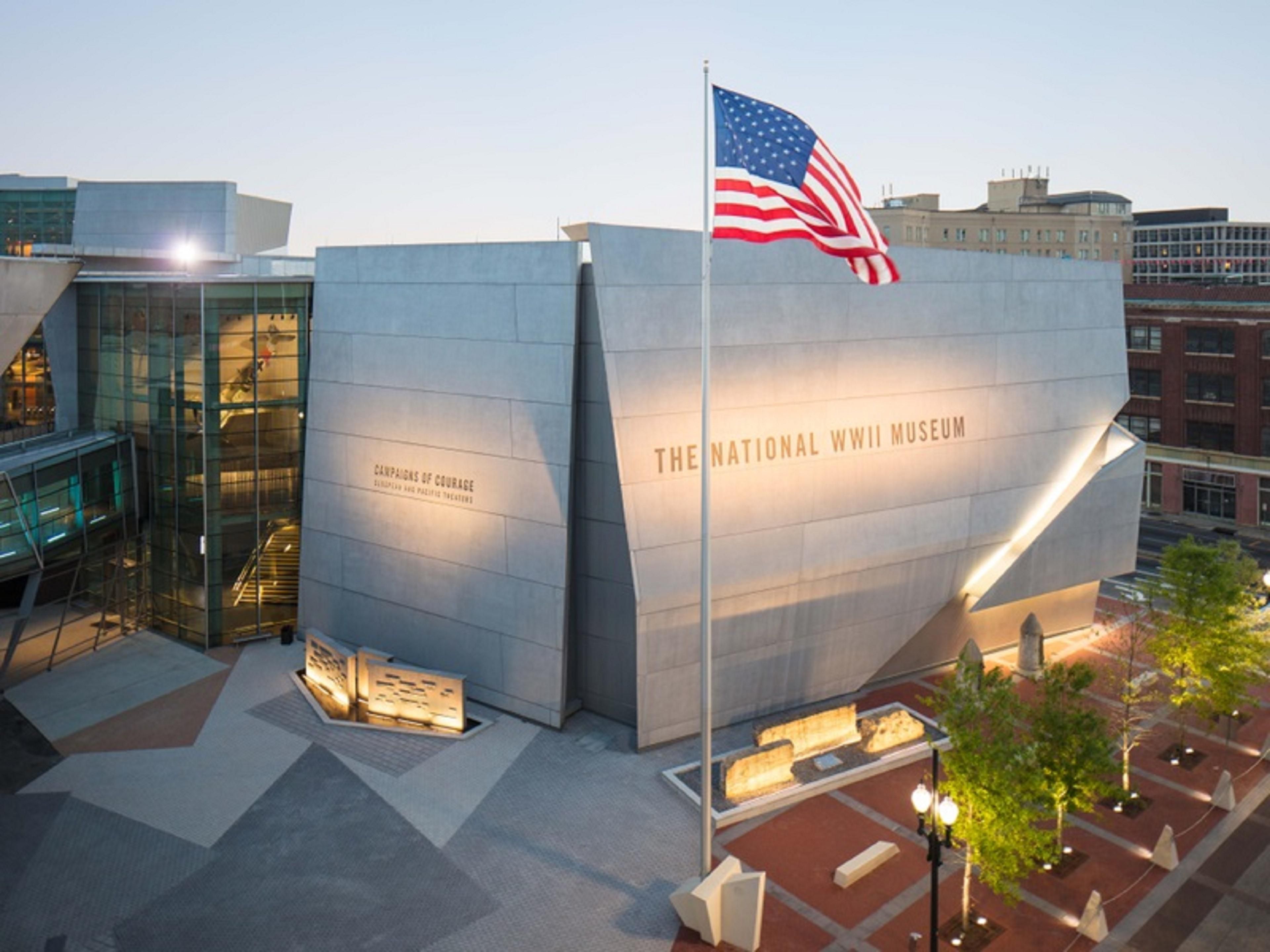 Located just one block away, the National WWII Museum offers immersive exhibits and is recognized by USA Today as one of the best places to learn U.S. history.