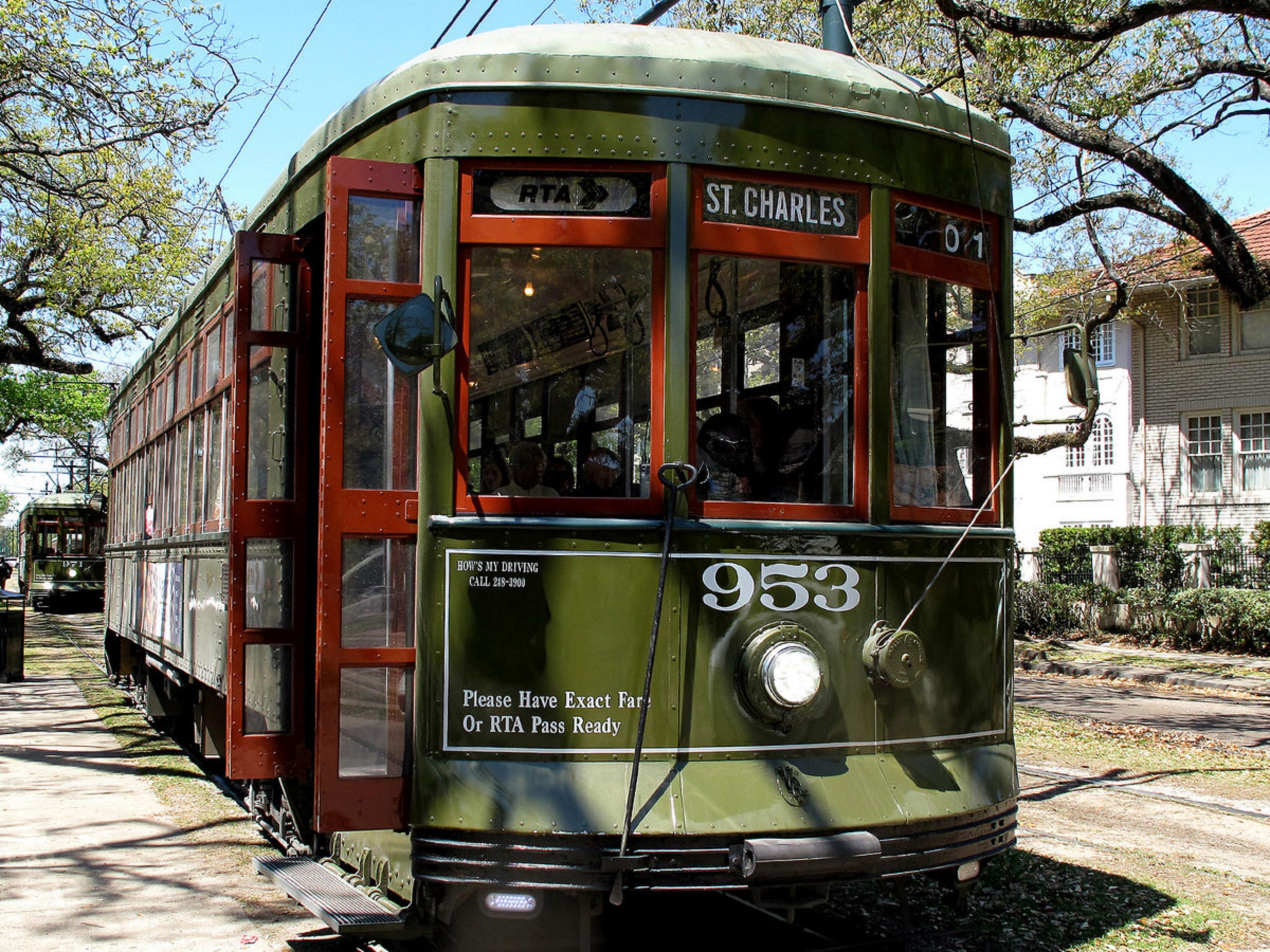 Step outside and hop aboard the historic St. Charles Streetcar, the oldest continuously operating streetcar line in the world. Enjoy a scenic ride through the Garden District, Uptown, and beyond.