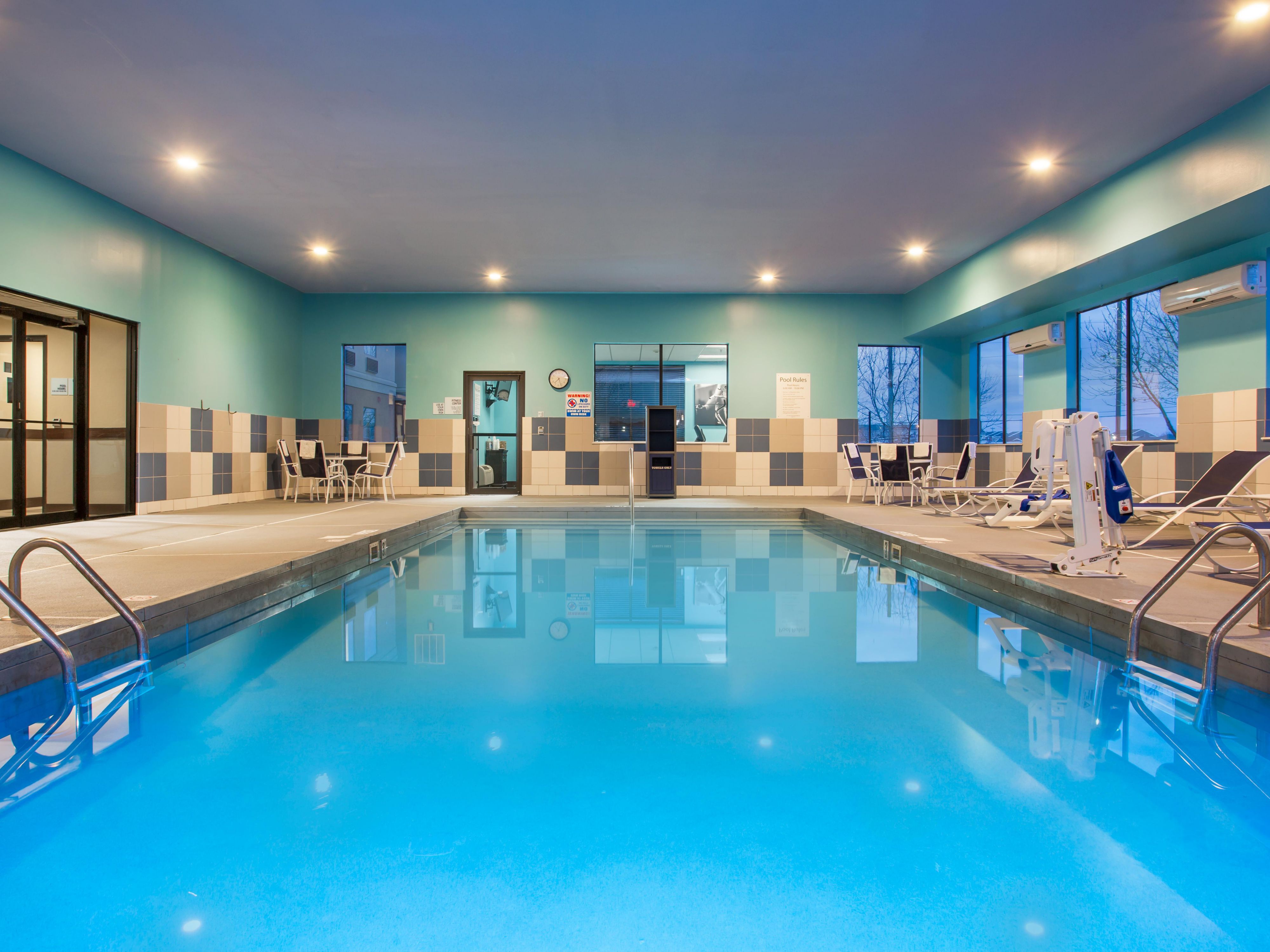 Heated indoor swimming pool