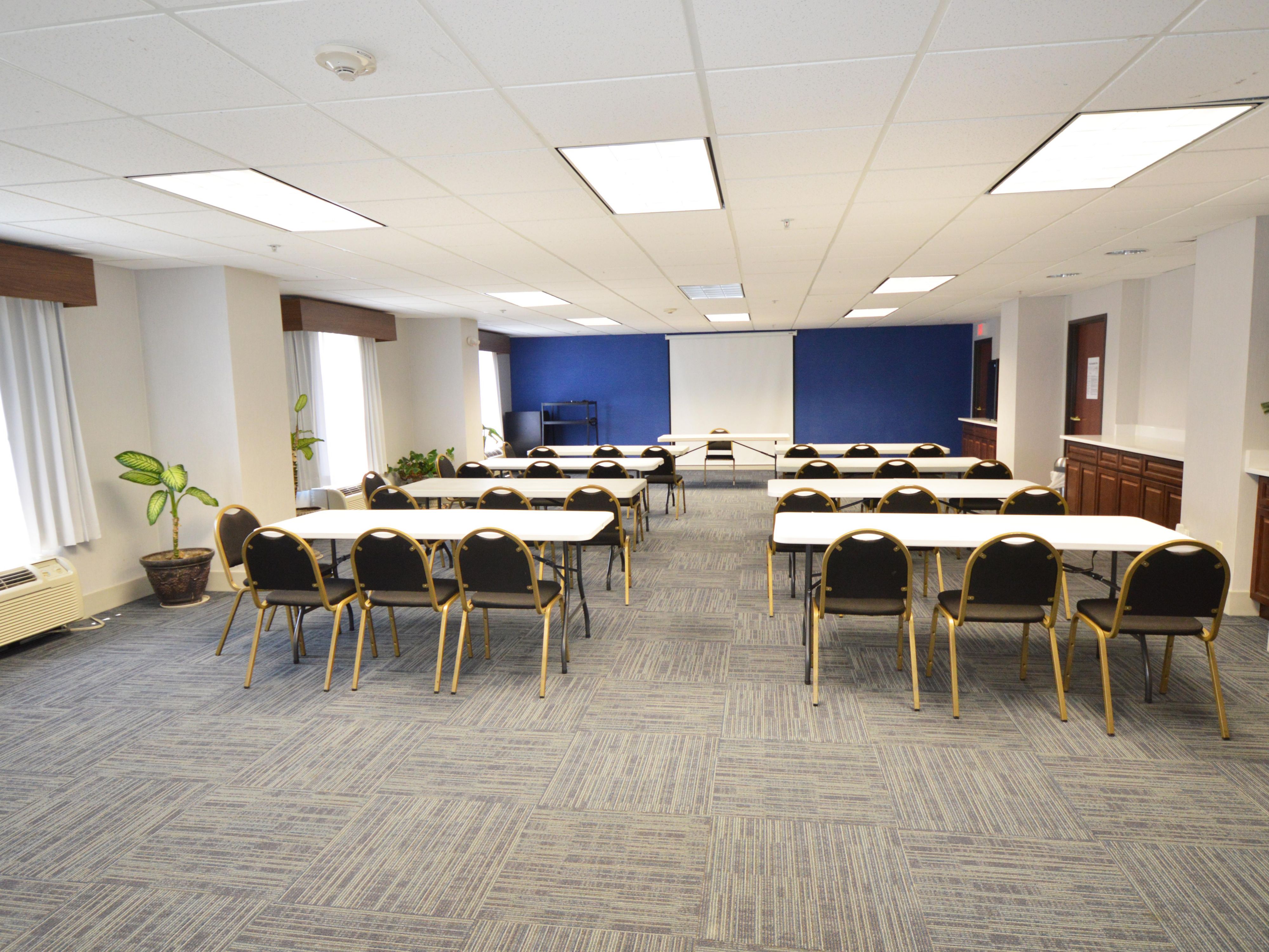 Have your next company meeting or party with us! Our large 1500 sq ft space is perfect for any occasion. Feel free to buckle down or party up in our renovated meeting room. Come on in, stretch your legs and enjoy the event!