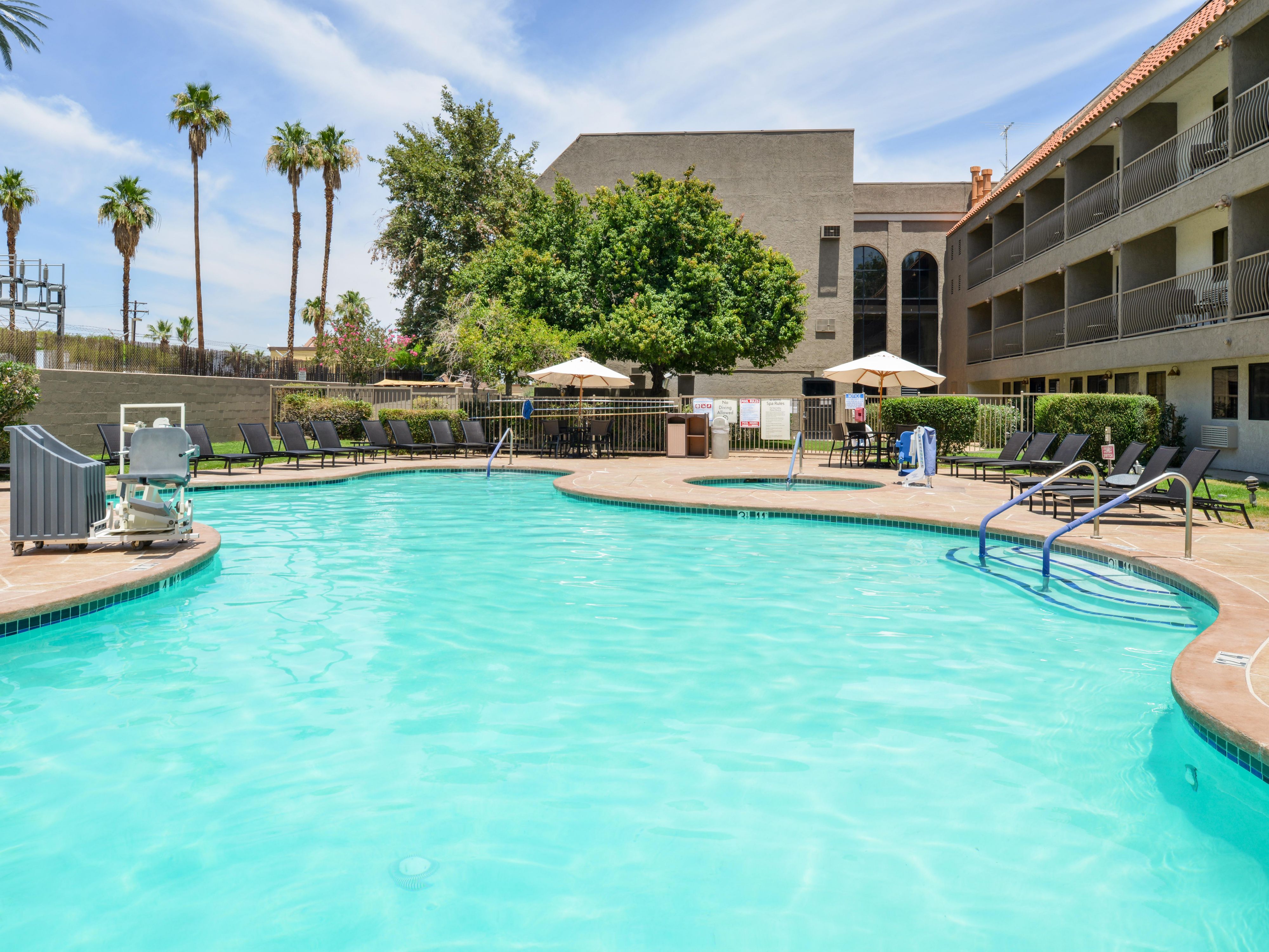 Enjoy sun and serenity by our beautiful outdoor pool.