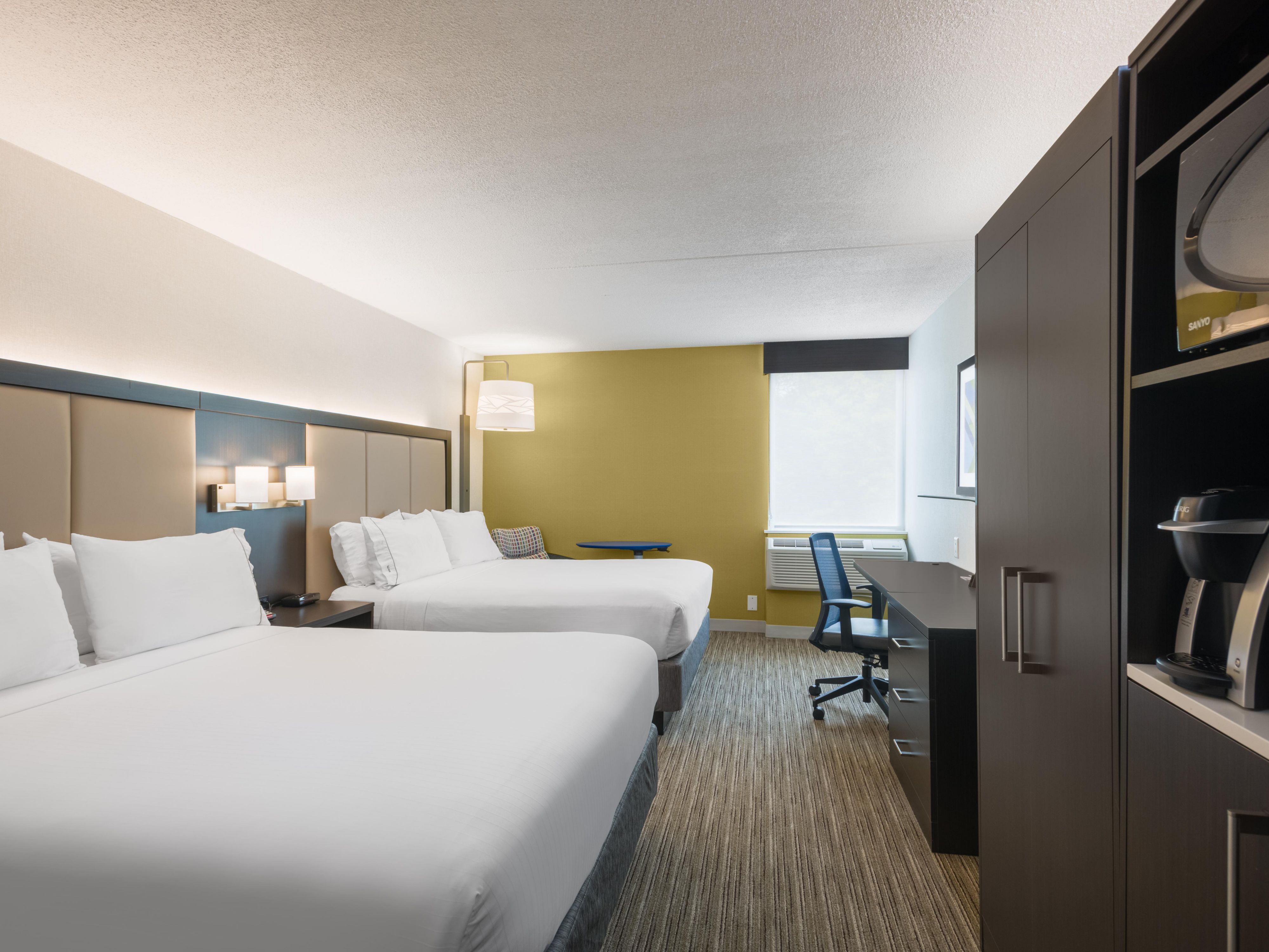 Our double queen rooms have space for the whole family.