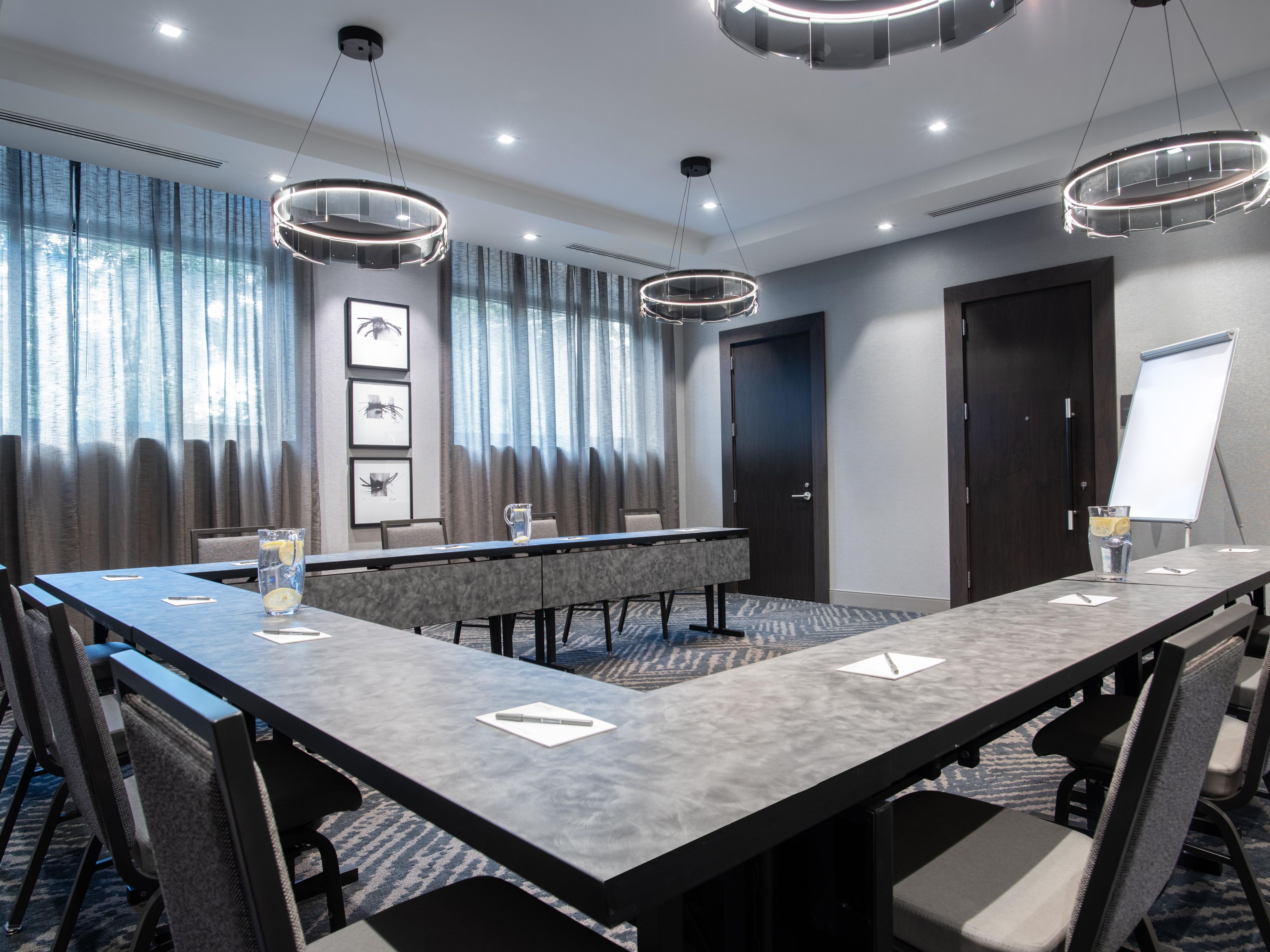 For all your event needs we offer 1,200 sq. ft. of flexible space. Book your next meeting or special event with us!
