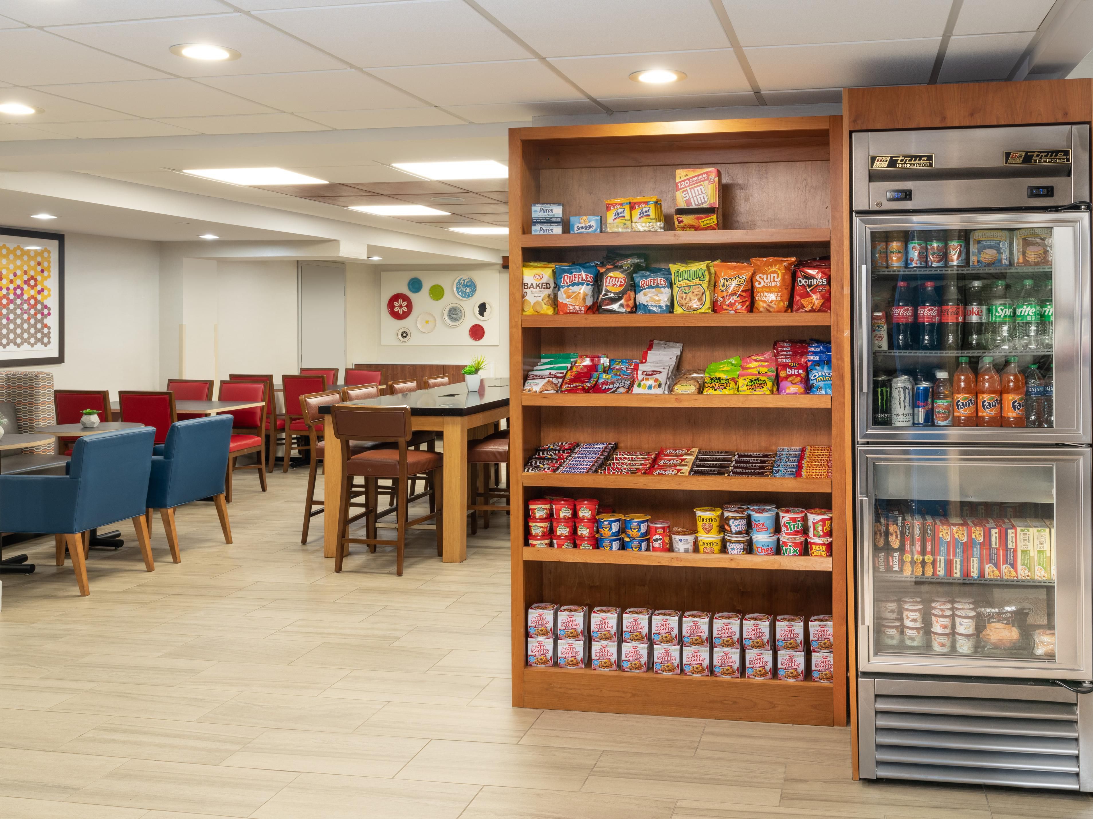 No need to leave the hotel to purchase a beverage or snack!