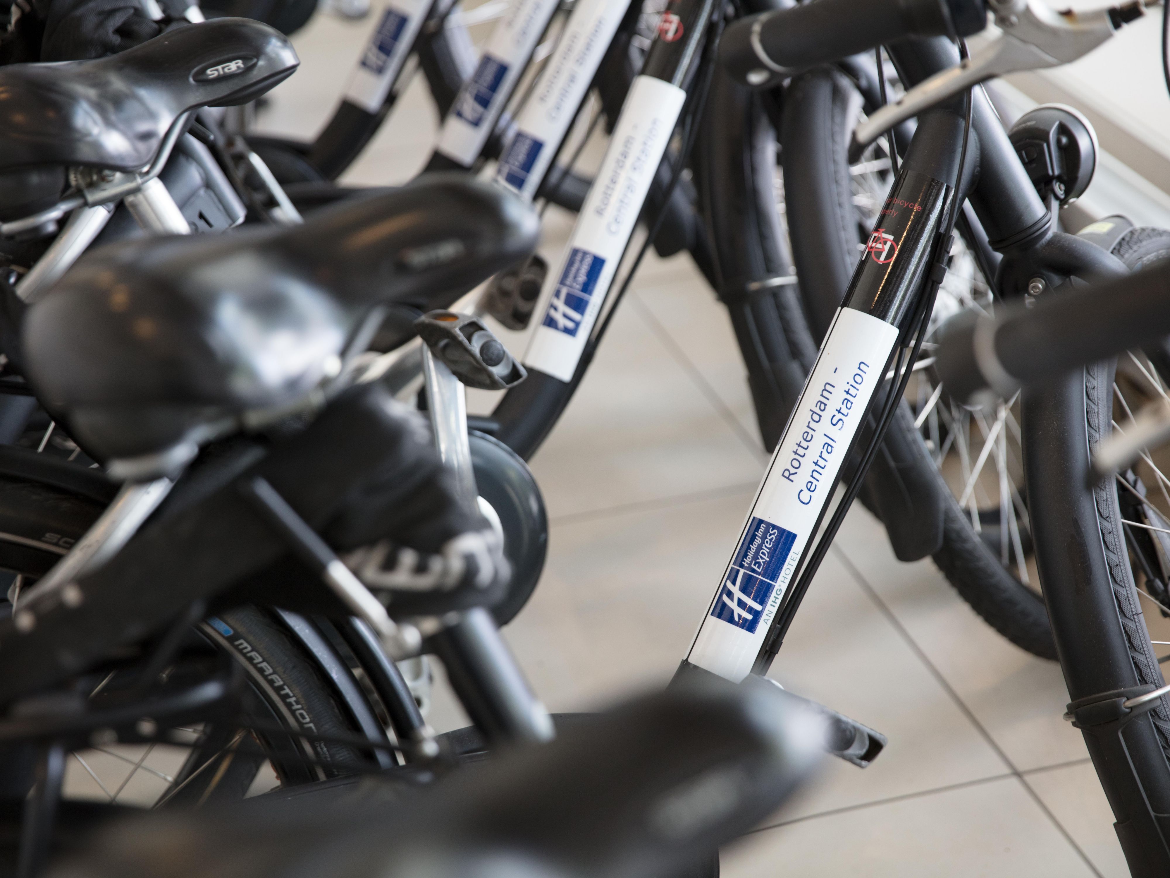 Explore the city of Rotterdam like a local in an eco-friendly, active way. Our bikes are available at our reception. To guarantee availability, please reserve in advance.