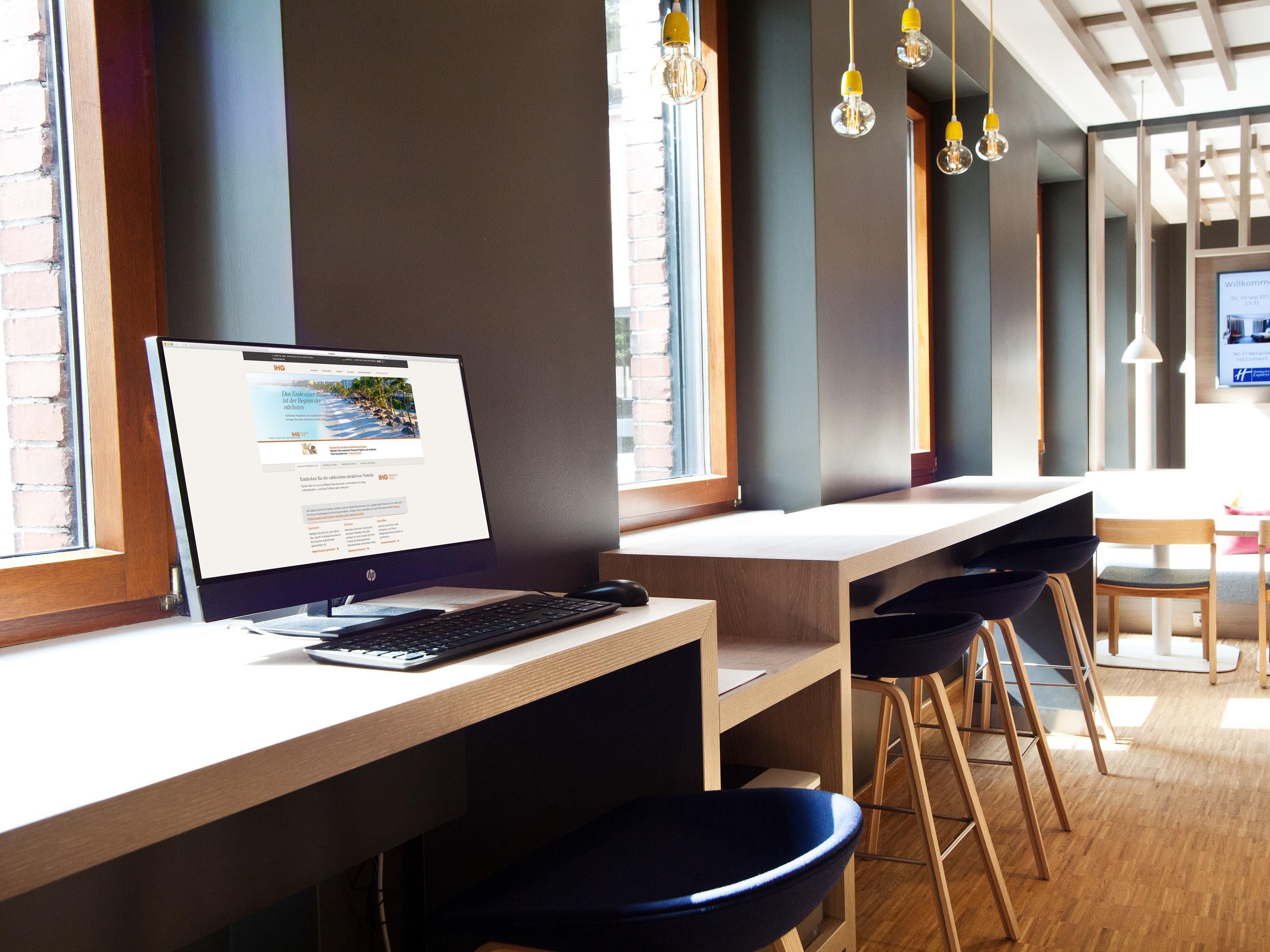 Business Corner with Printer