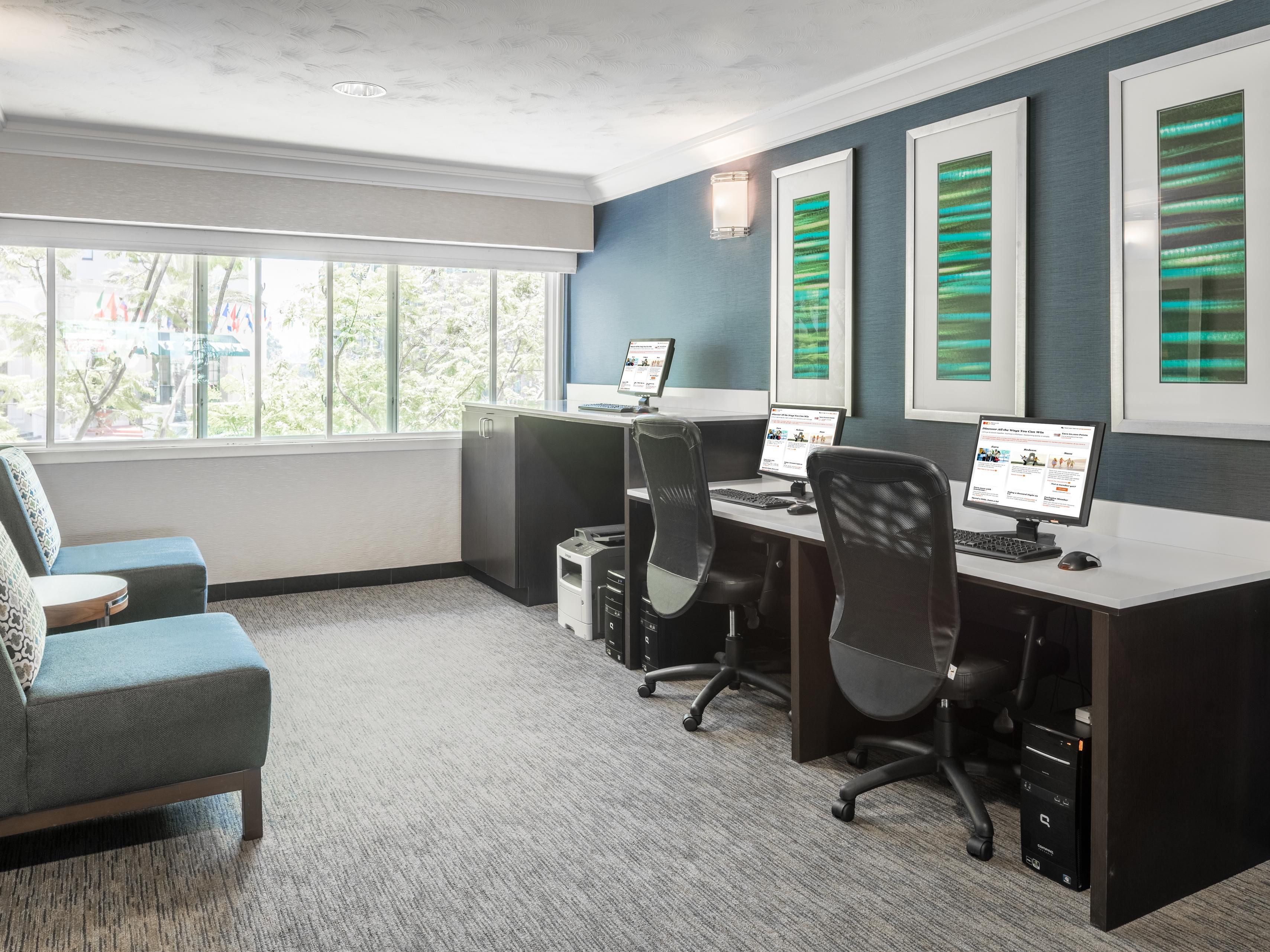 Print and copy in our on-site business center