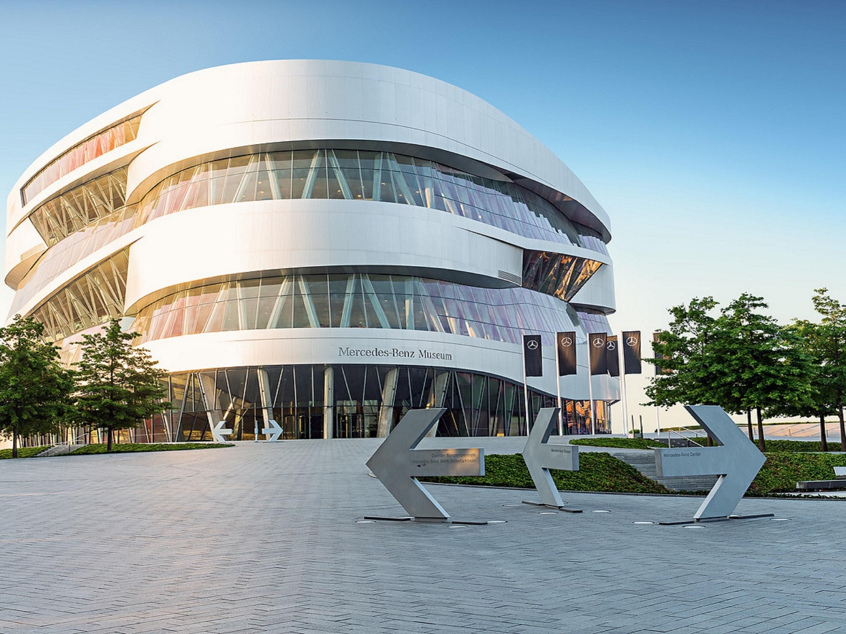 Experience the whole story of Mercedes Benz at the museum in Stuttgart.