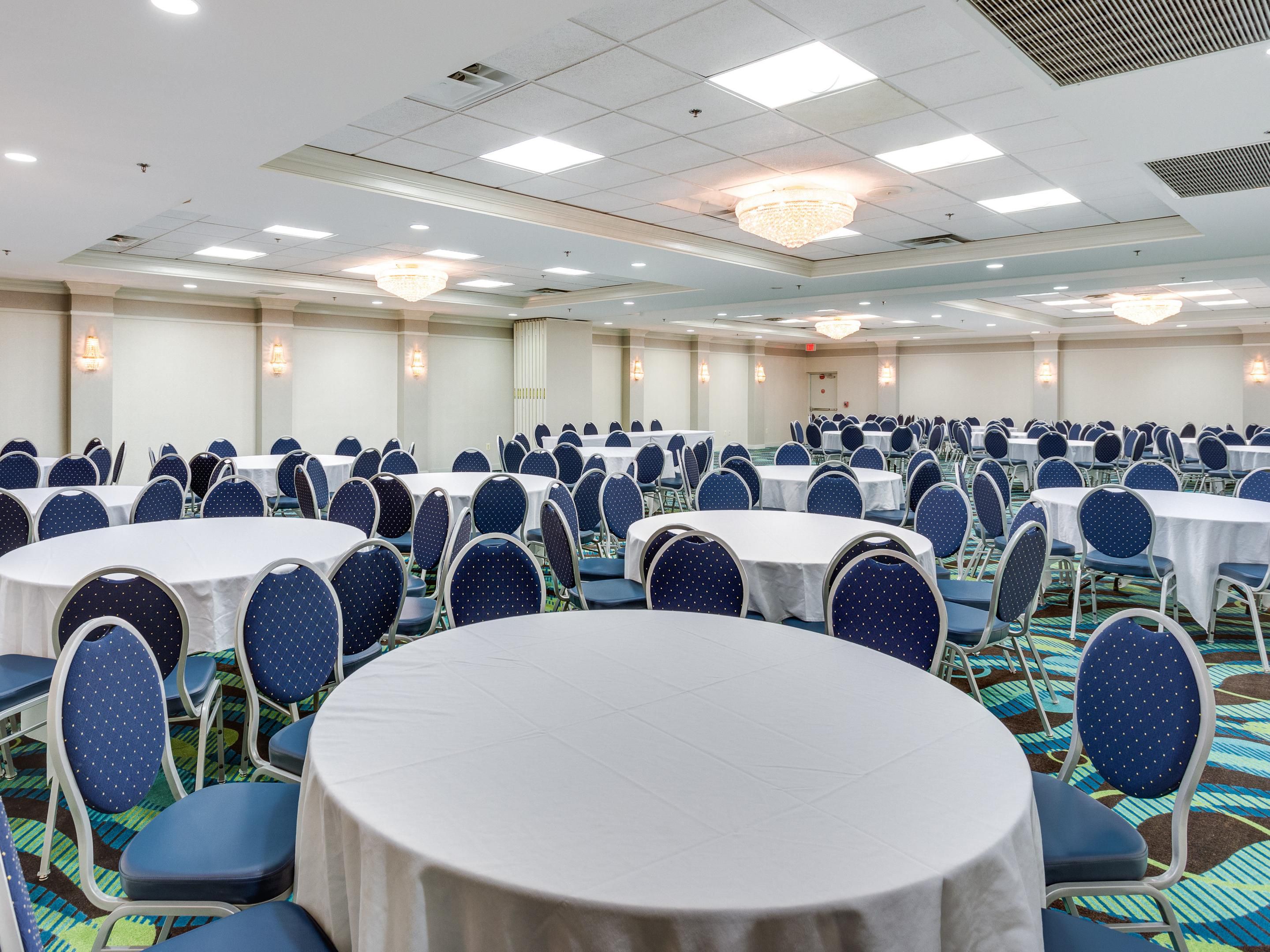 Host meetings and events in our four flexible venues spanning 3,750 sq ft for up to 200 guests. Whether planning a large conference or a small training, we provide quality spaces for you to connect, collaborate, and celebrate. With free Wi-Fi and personalized service, we turn ordinary gatherings into extraordinary! Outside catering is allowed.